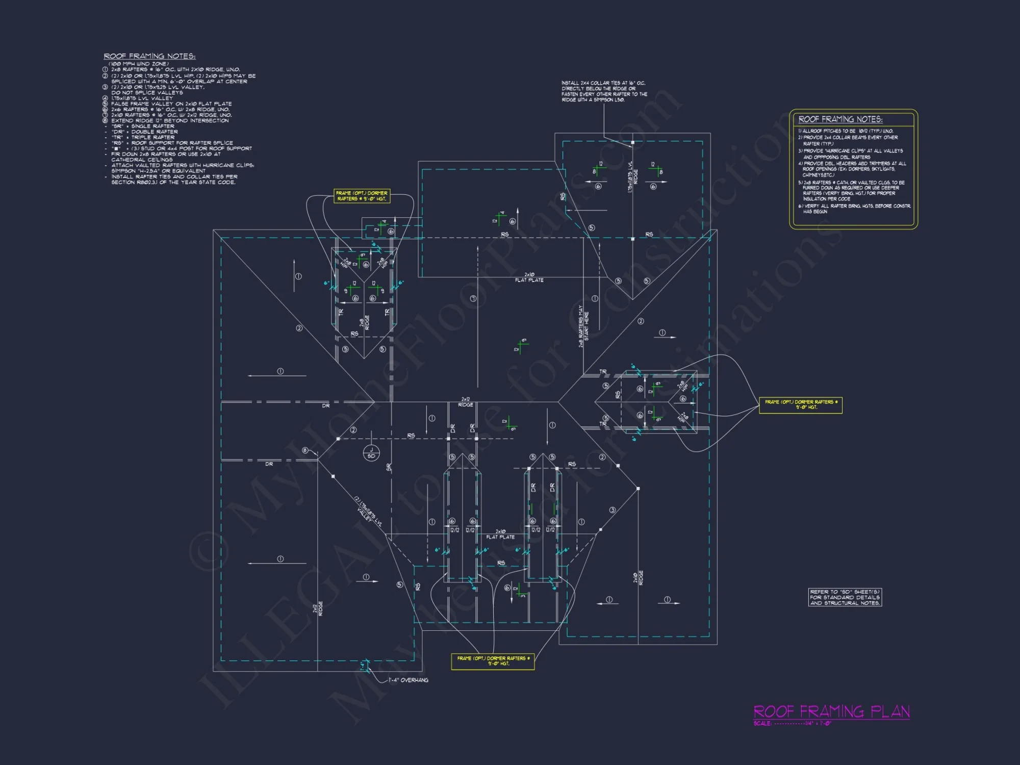 Modern house Floor Plan with 4 Bedrooms, CAD Designs & Features