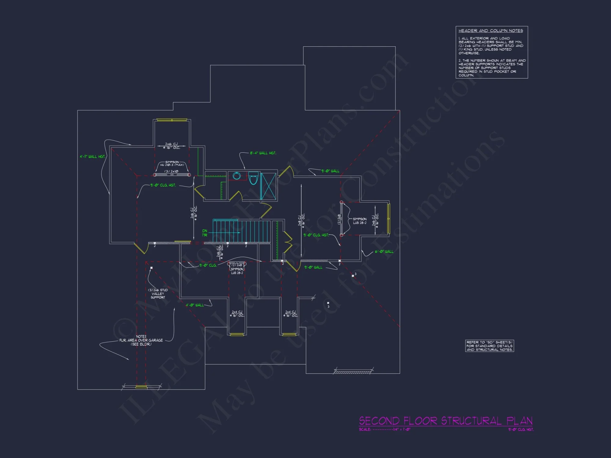 Modern house Floor Plan with 4 Bedrooms, CAD Designs & Features