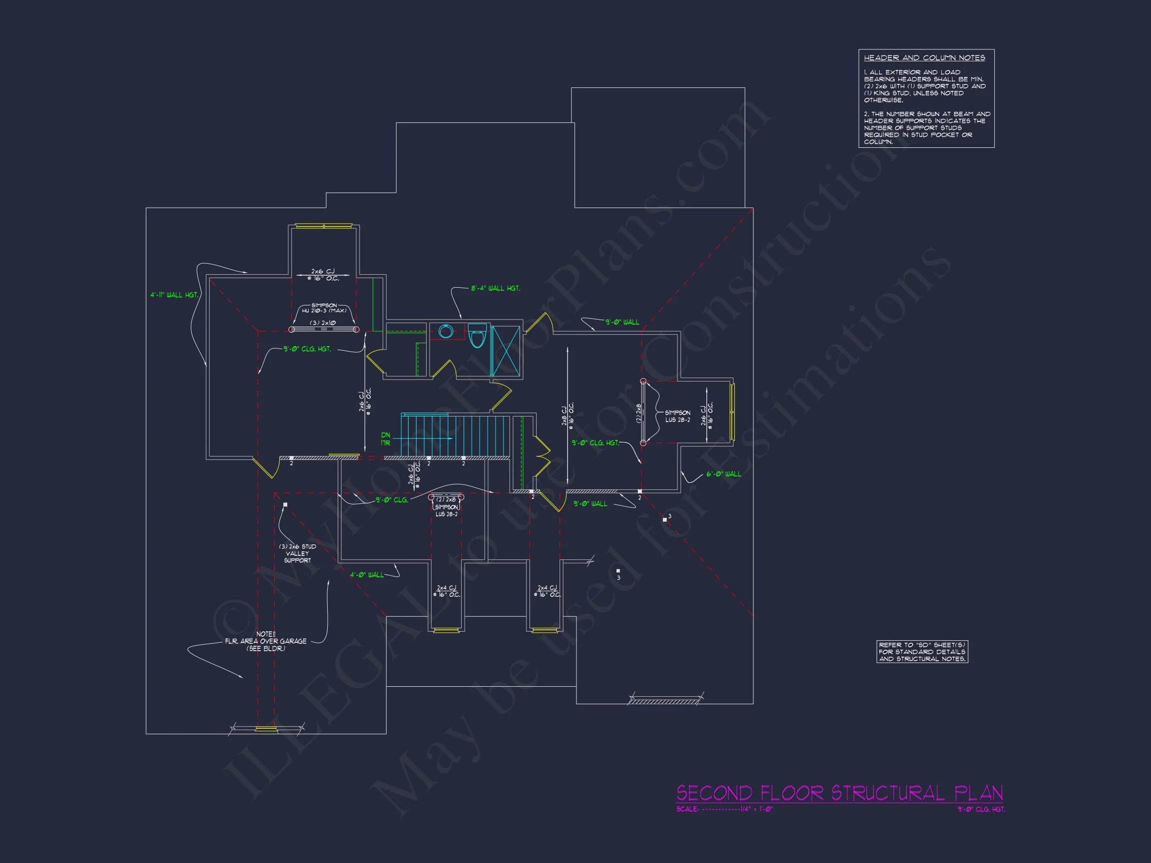 Modern house Floor Plan with 4 Bedrooms, CAD Designs & Features