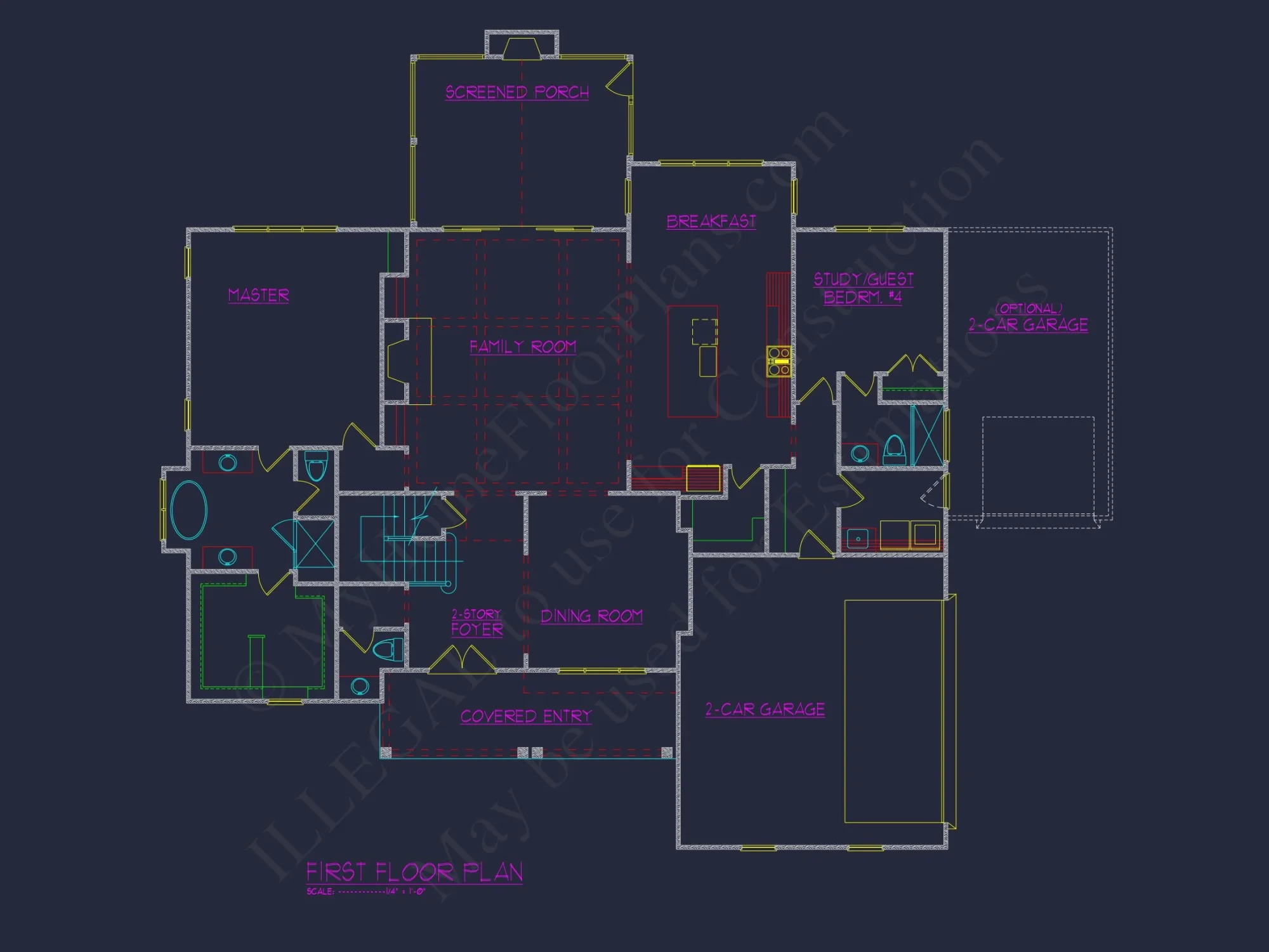 Elegant house Plan with 4 Bedrooms, CAD Designs & Features