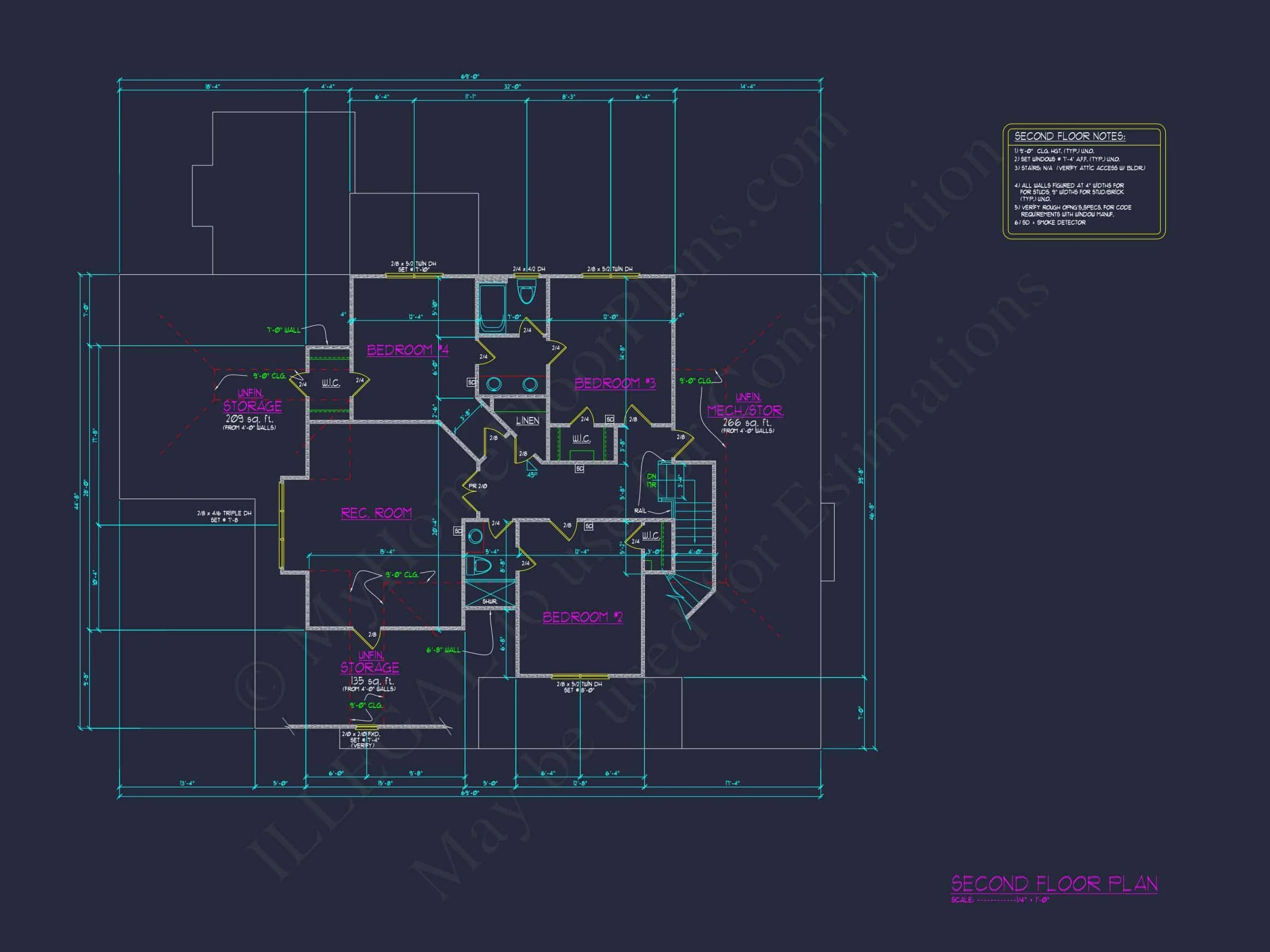 Elegant house Blueprint with Open Floor Plan and CAD Design