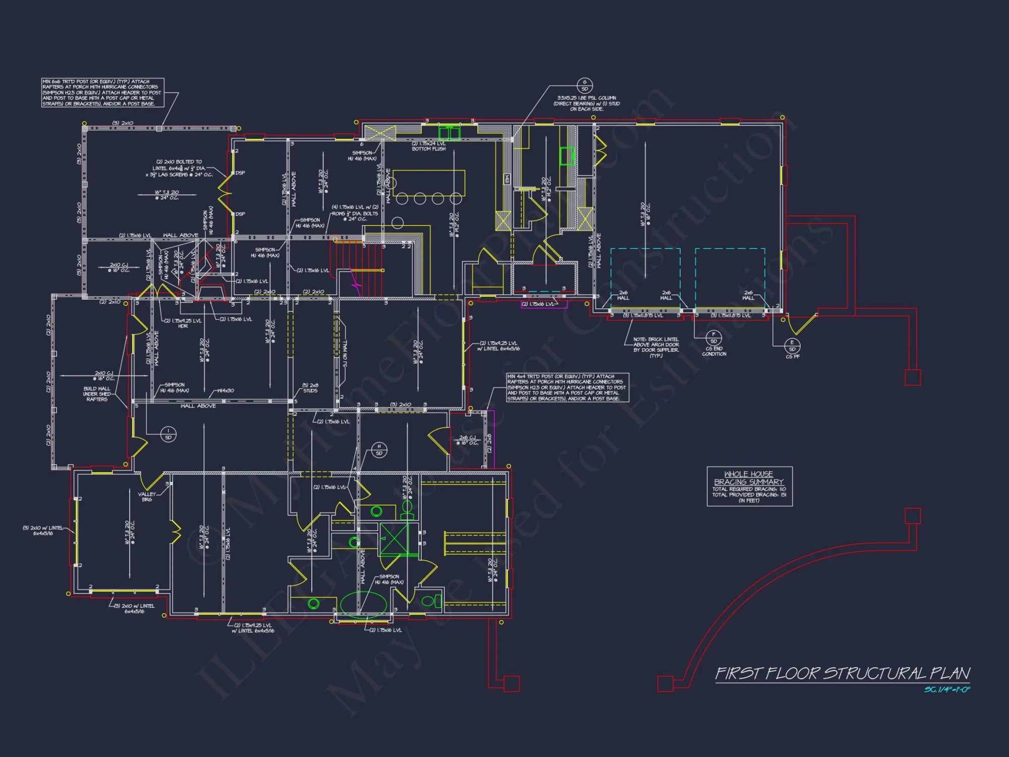 Elegant house Plan with 2-Story Blueprint and French Country Design