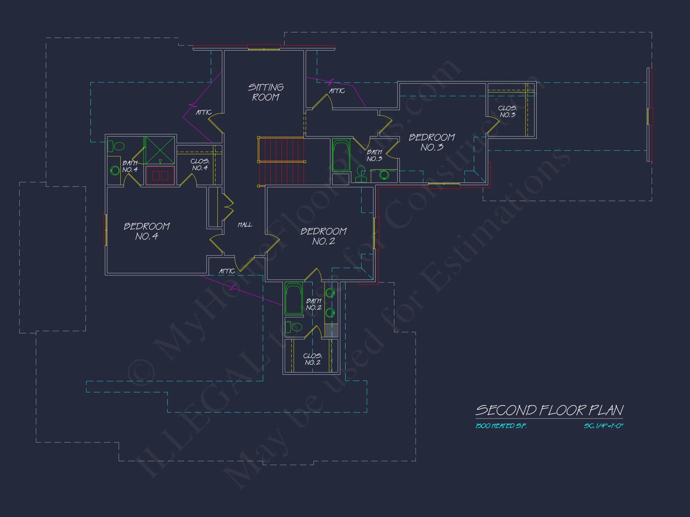 Elegant house Plan with 2-Story Blueprint and French Country Design