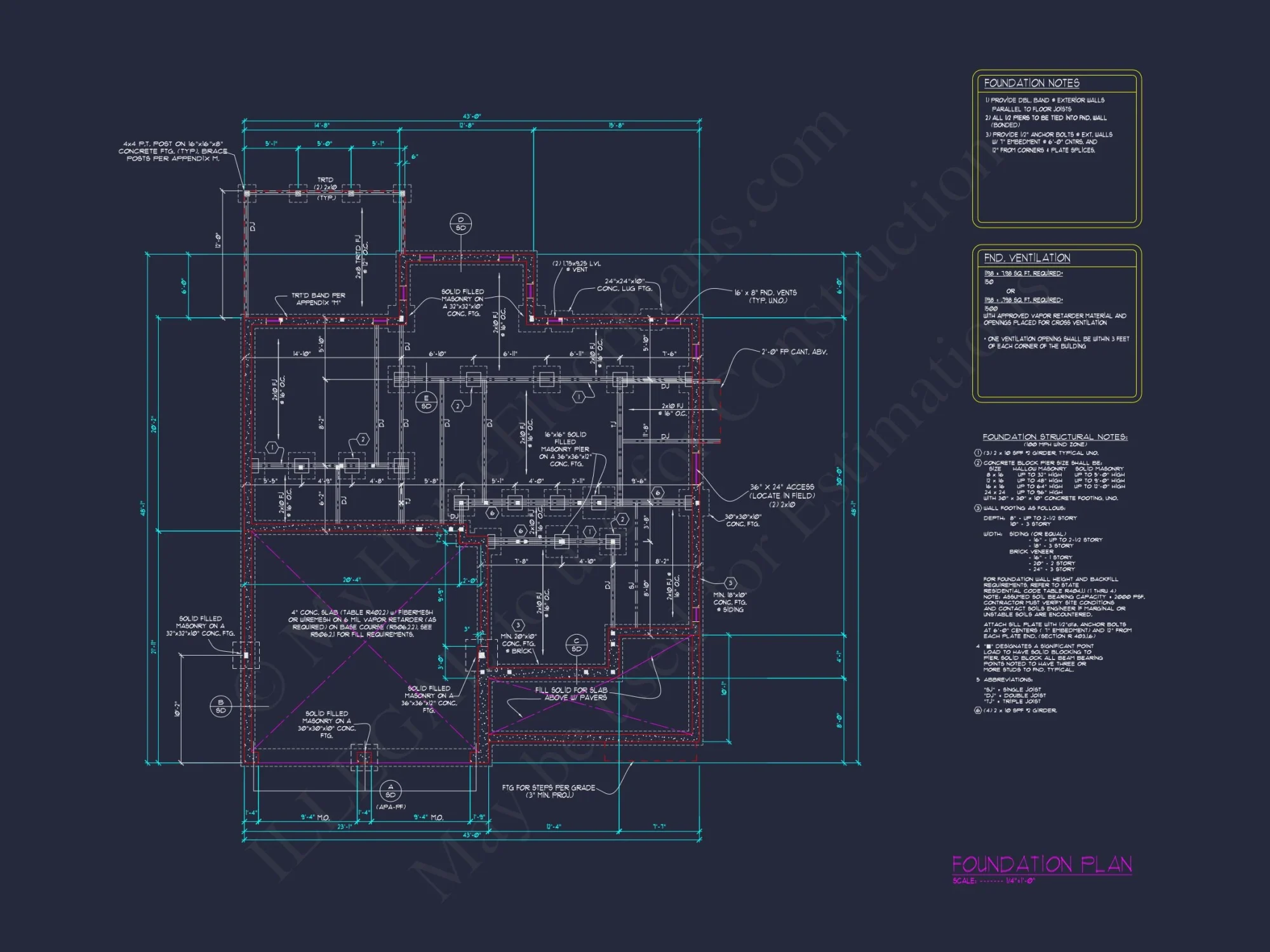Modern Farmhouse house Plan with Detailed Blueprint Designs