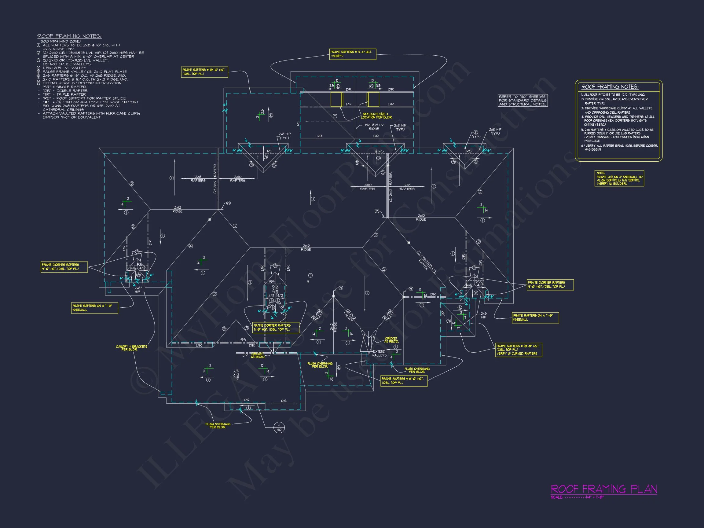 17-1415 HOUSE PLAN - Detailed CAD House Plan with 2-Story Designs & Modern Features 39 Detailed CAD house Plan with 2-Story Designs & Modern Features