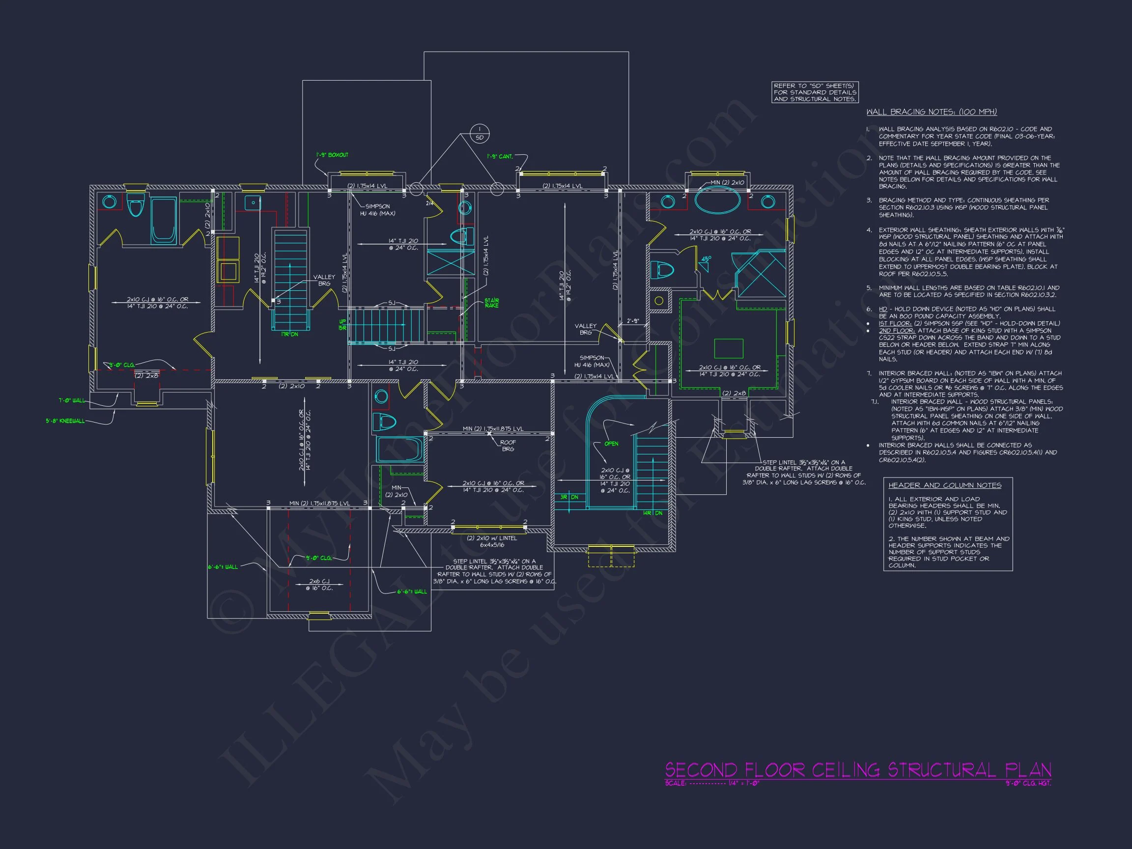 17-1415 HOUSE PLAN - Detailed CAD House Plan with 2-Story Designs & Modern Features 38 Detailed CAD house Plan with 2-Story Designs & Modern Features