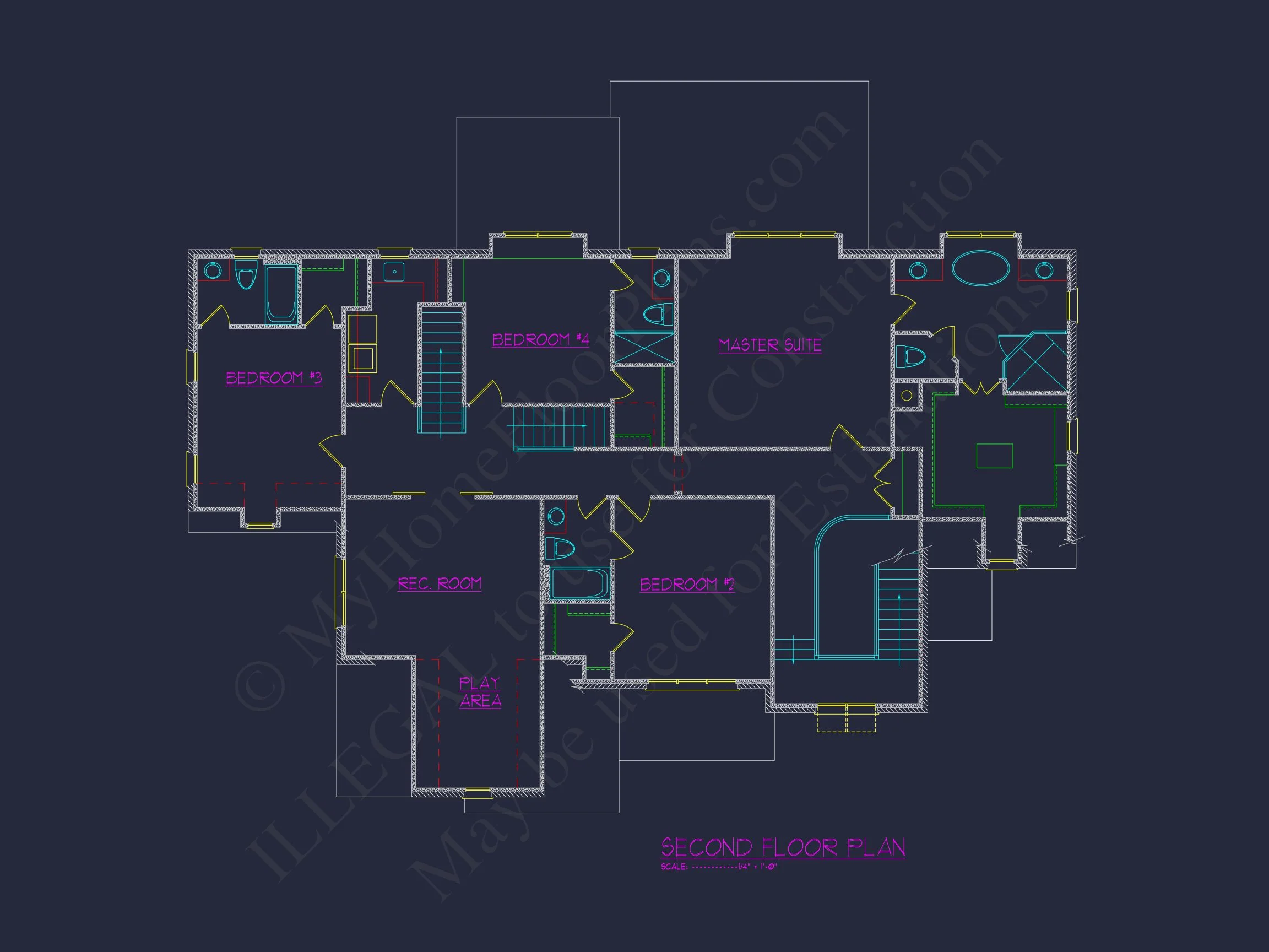 17-1415 HOUSE PLAN - Detailed CAD House Plan with 2-Story Designs & Modern Features 31 Detailed CAD house Plan with 2-Story Designs & Modern Features