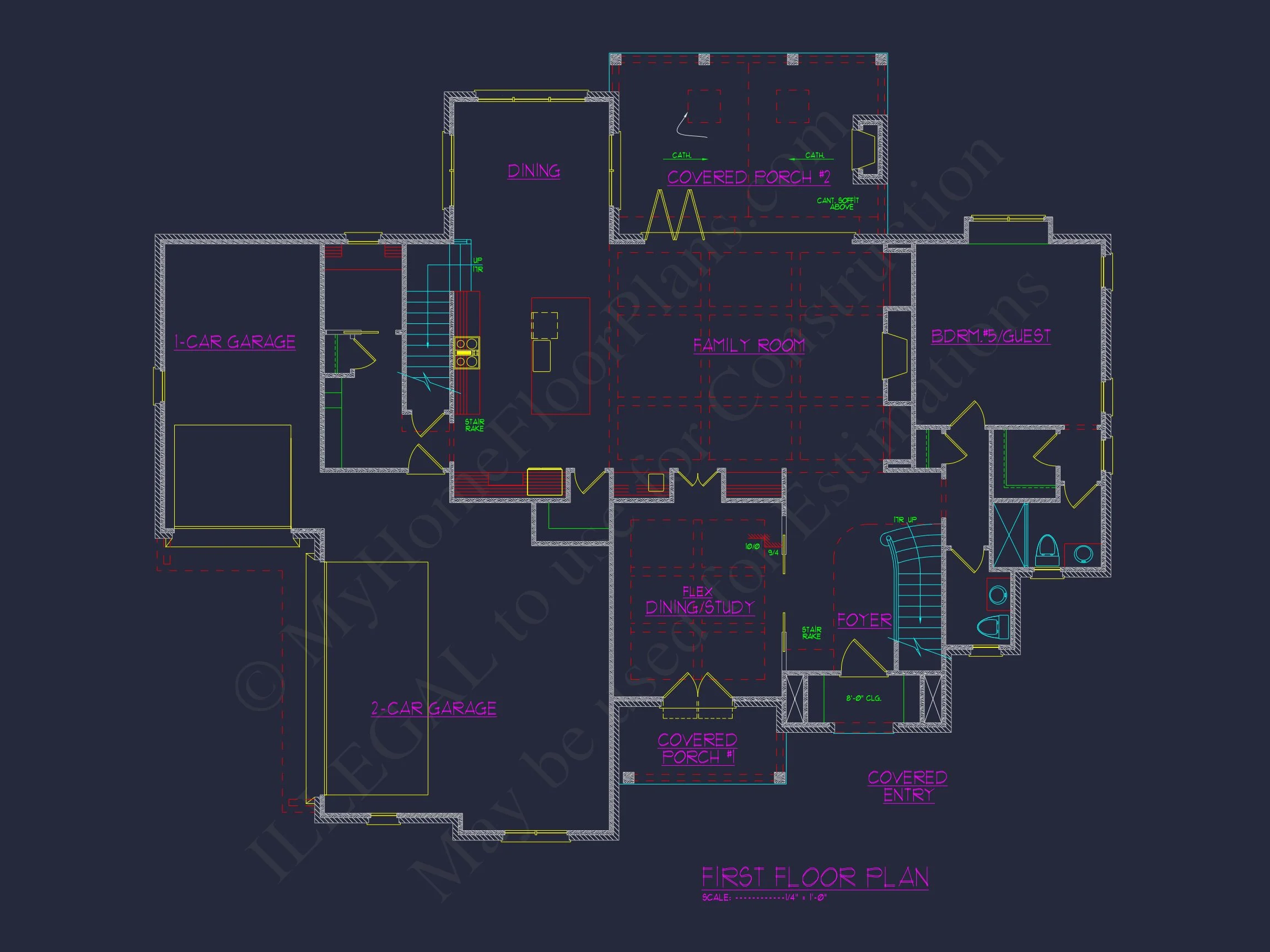 17-1415 HOUSE PLAN - Detailed CAD House Plan with 2-Story Designs & Modern Features 30 Detailed CAD house Plan with 2-Story Designs & Modern Features