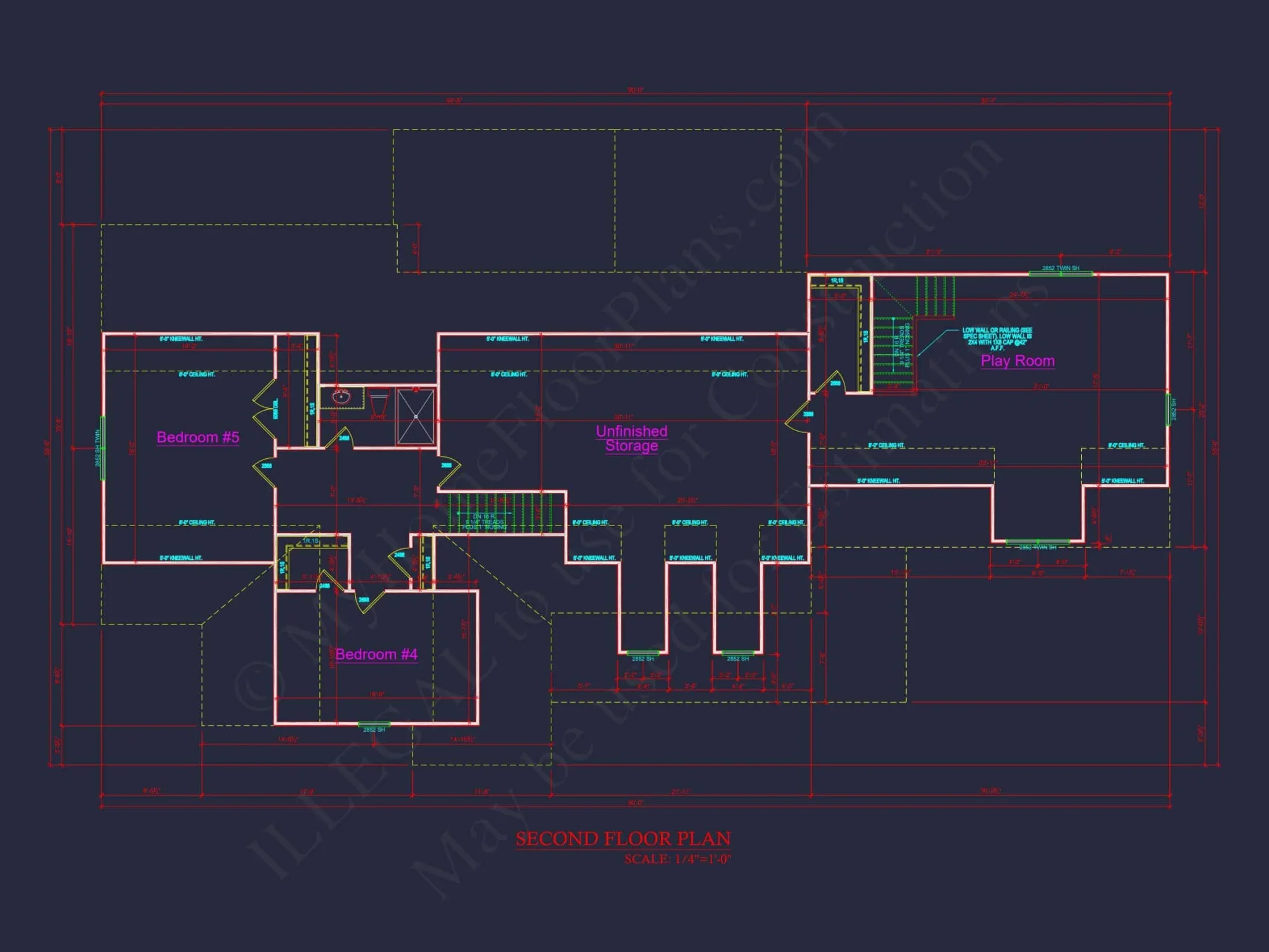 Traditional 2-Story house Plan with Spacious CAD Designs