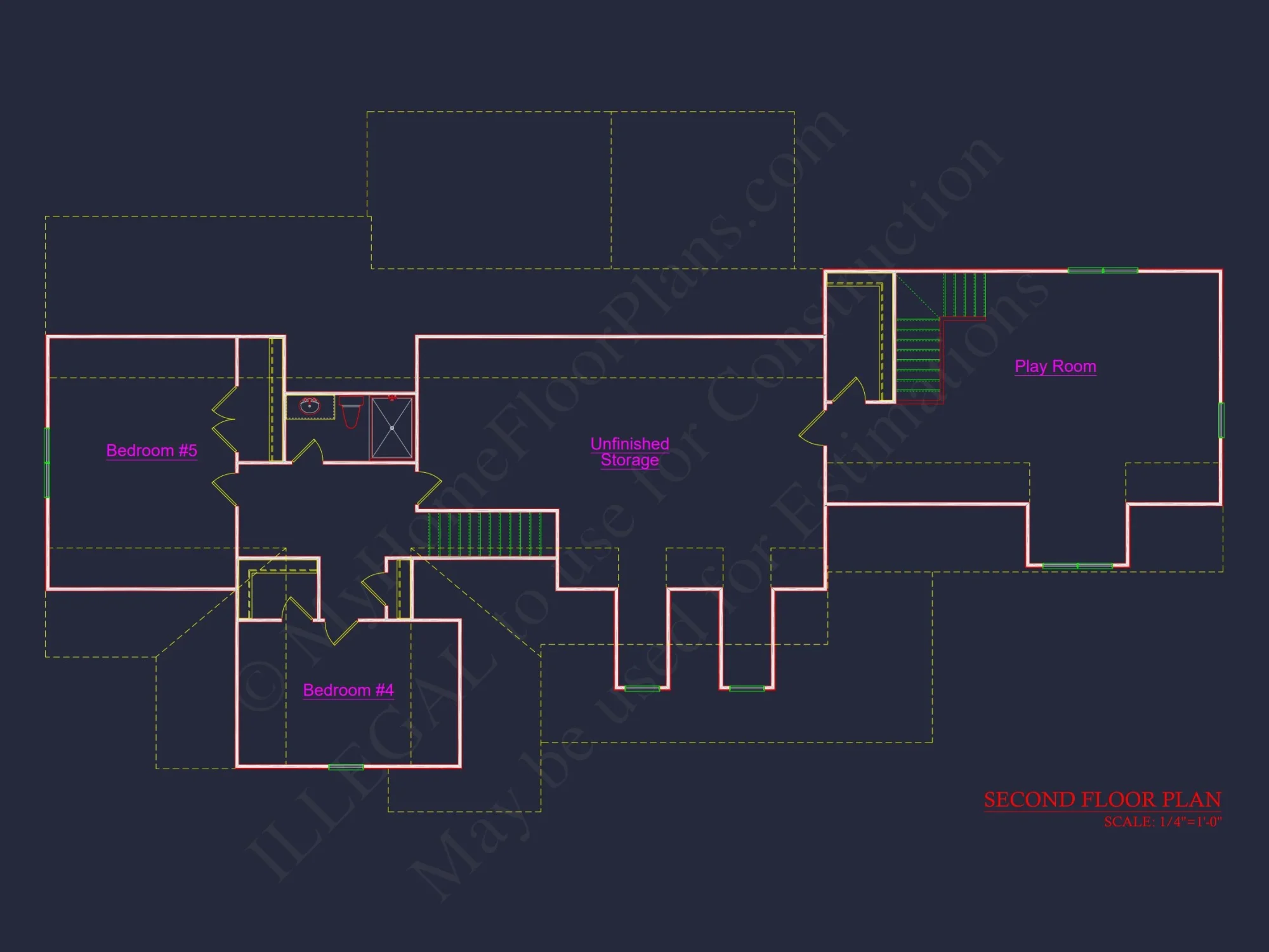 Traditional 2-Story house Plan with Spacious CAD Designs
