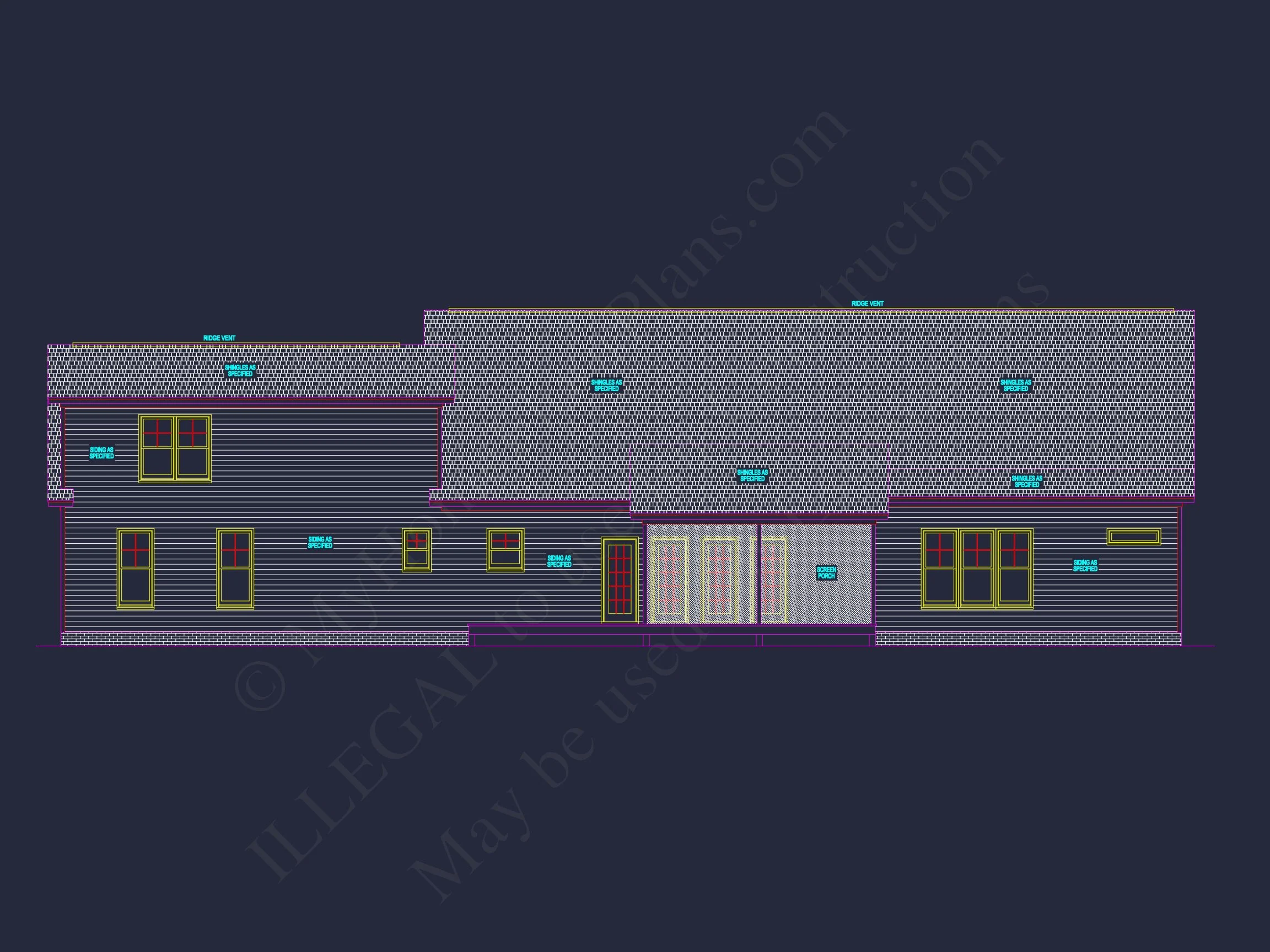 17-1385 HOUSE PLAN - Traditional 2-Story House Plan with Spacious CAD Designs 5 Traditional 2-Story house Plan with Spacious CAD Designs