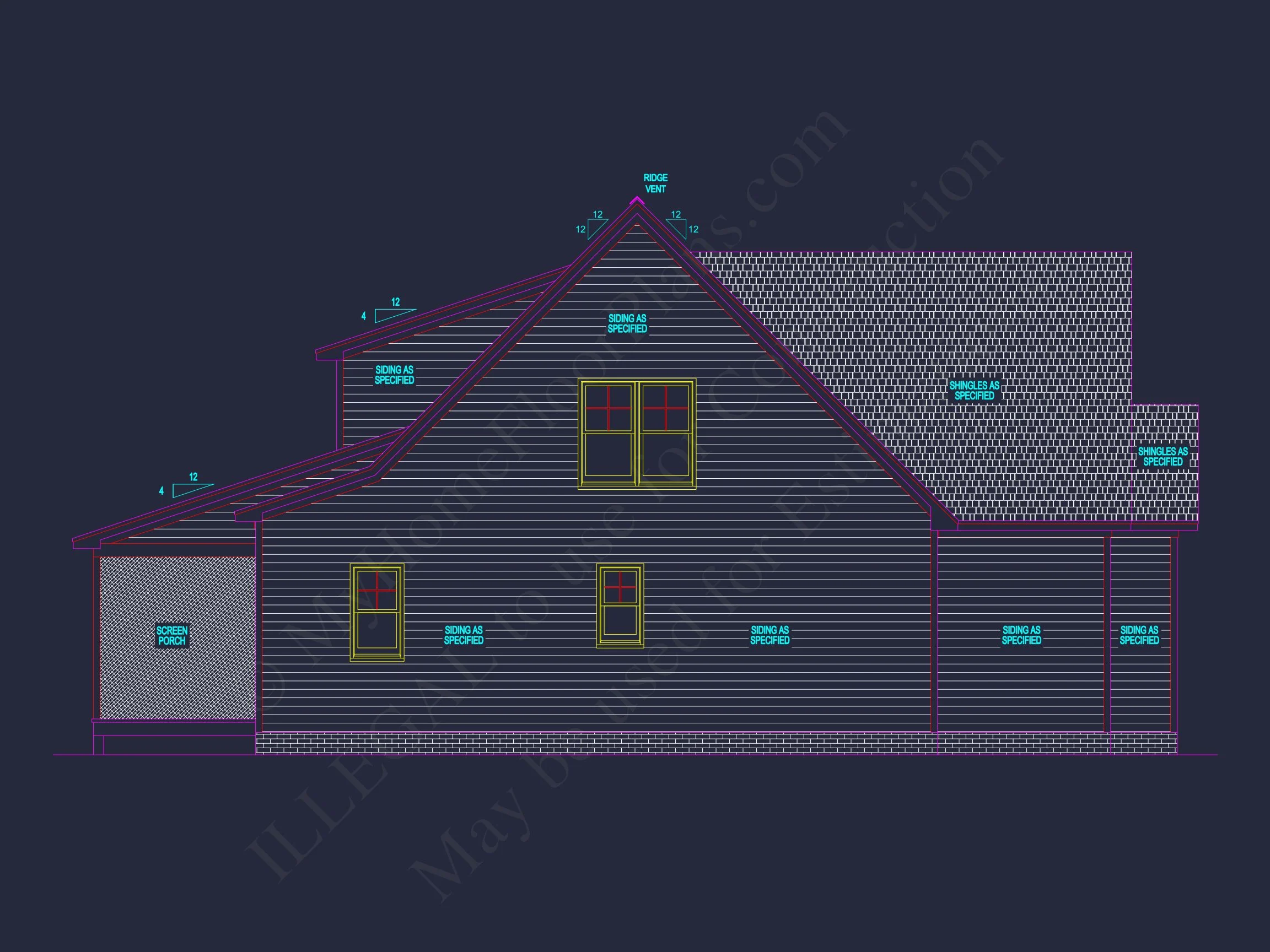17-1385 HOUSE PLAN - Traditional 2-Story House Plan with Spacious CAD Designs 3 Traditional 2-Story house Plan with Spacious CAD Designs