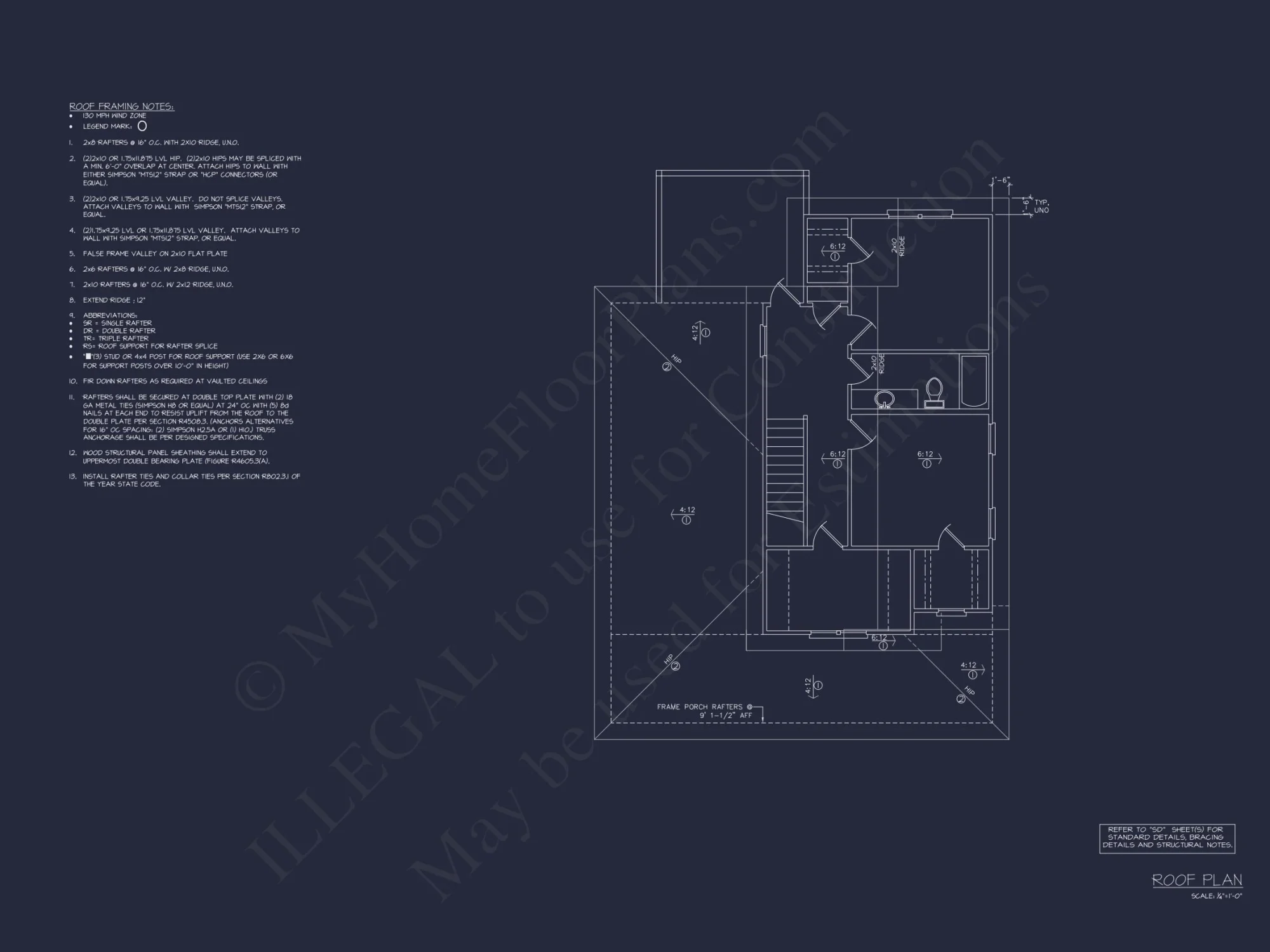 Coastal house Plan with 4 Beds, Open Floor Plan & CAD Designs