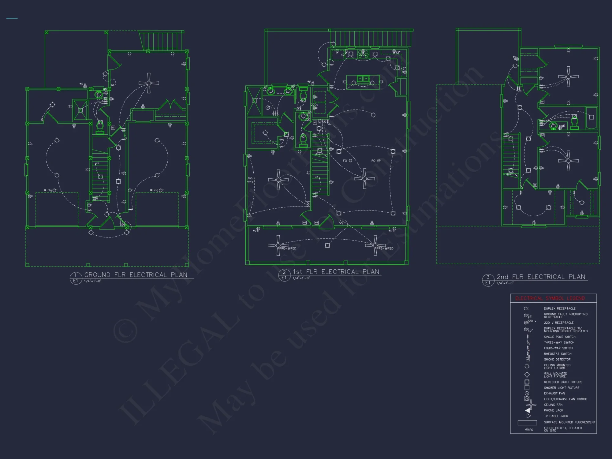 Coastal house Plan with 4 Beds, Open Floor Plan & CAD Designs