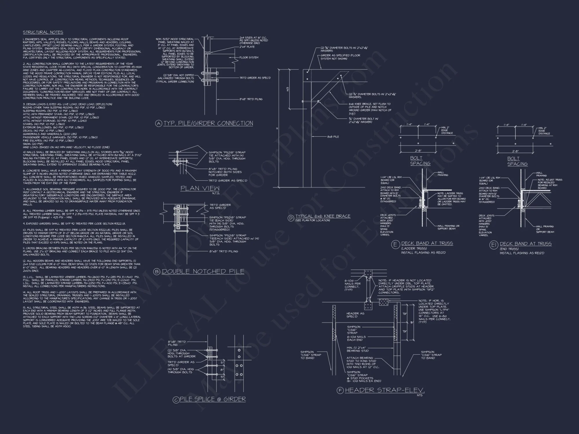Beach House Floor Plan with 3 Beds & 3.5 Baths Design