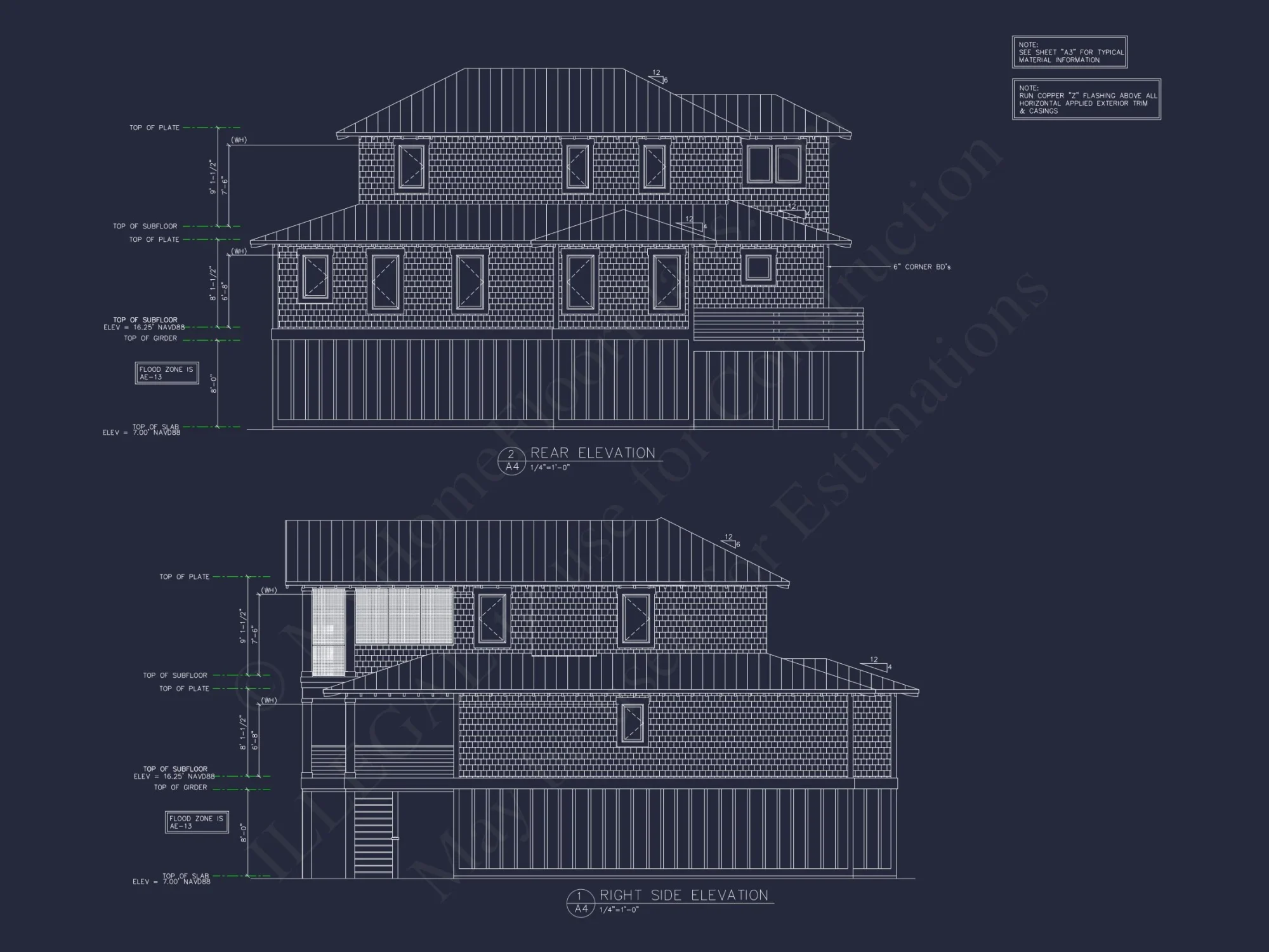 Beach House Floor Plan with 3 Beds & 3.5 Baths Design