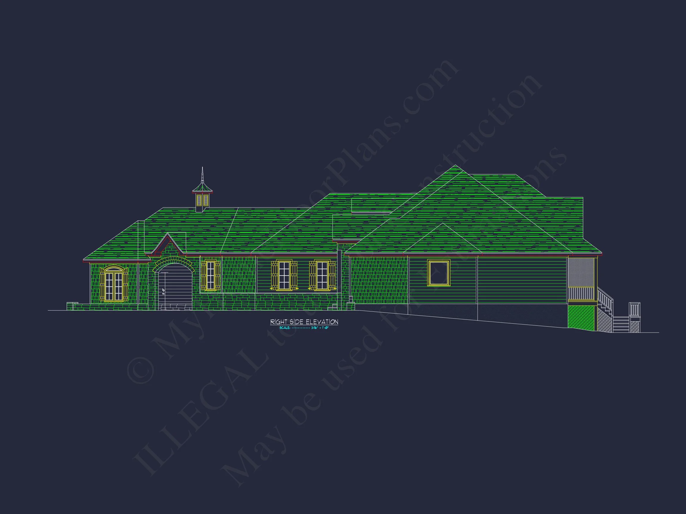 Luxurious house Plan with Angled Garage