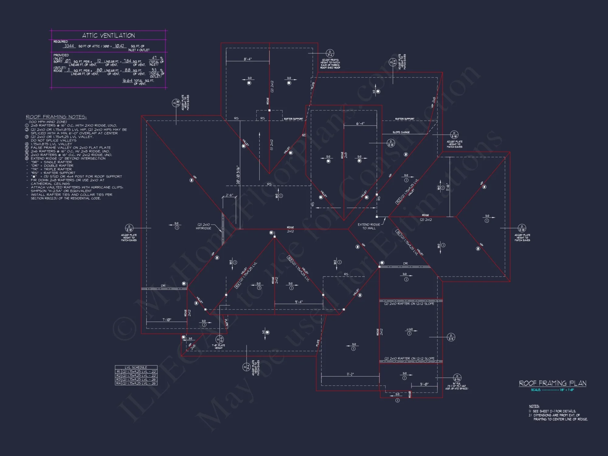 Modern Craftsman house Plan with 4 Beds & 2-Story CAD Design