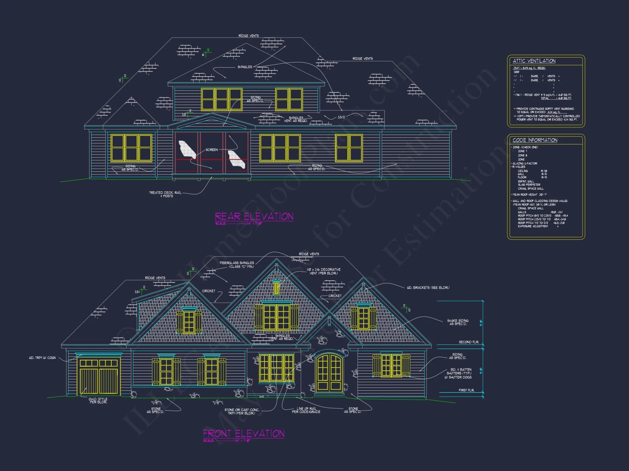 Customizable house Floor Plan with 2-Story Designs & Modern Features