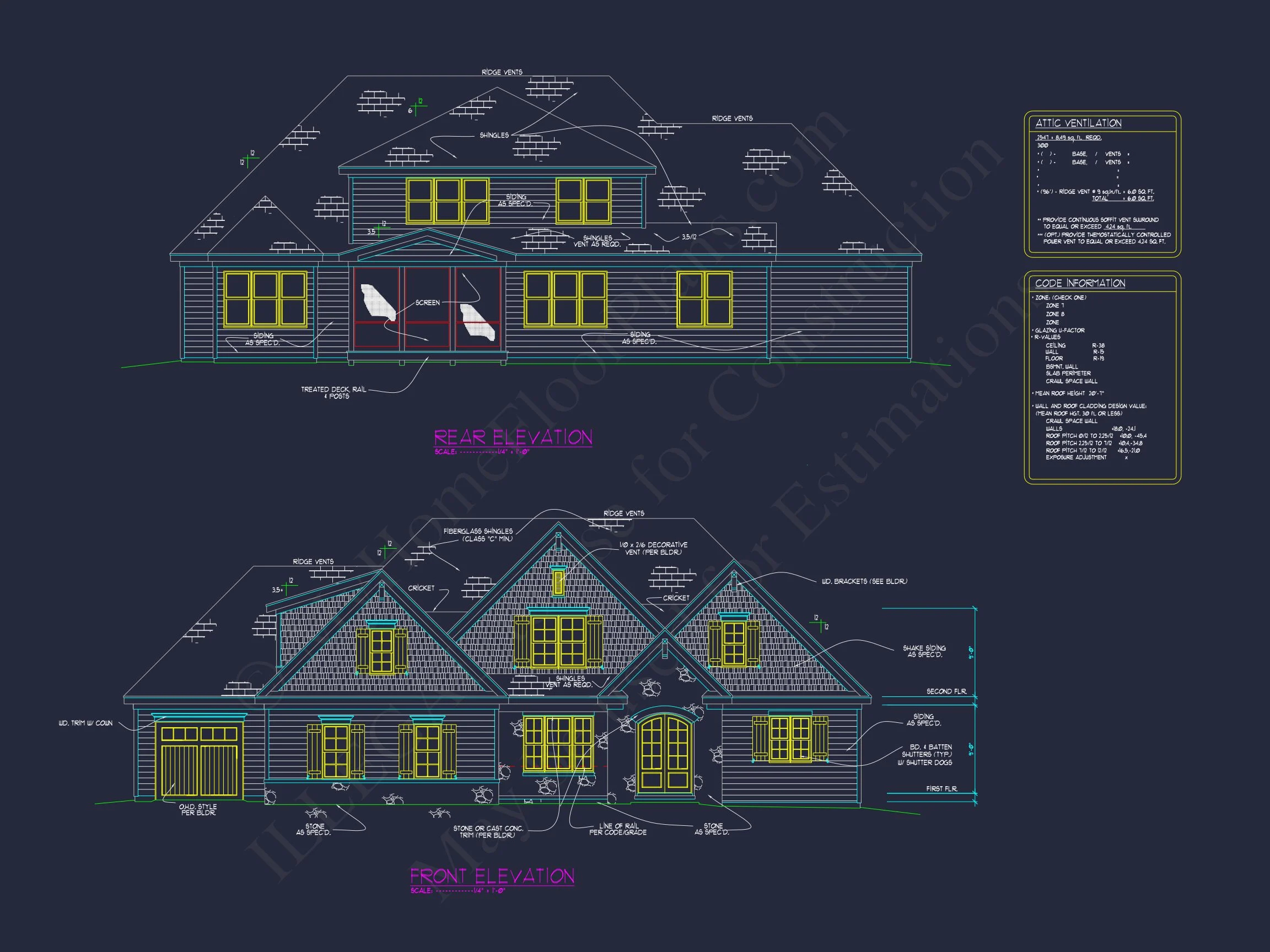 17-1333 HOUSE PLAN - Customizable House Floor Plan with 2-Story Designs & Modern Features 2 Customizable house Floor Plan with 2-Story Designs & Modern Features