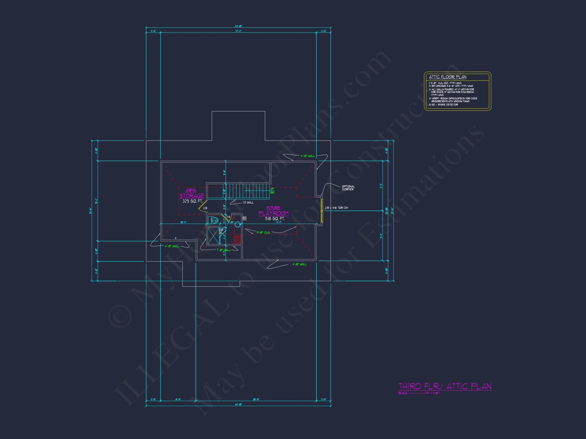 Charming 3-Story house Plan with 4 Bedrooms and Workshop