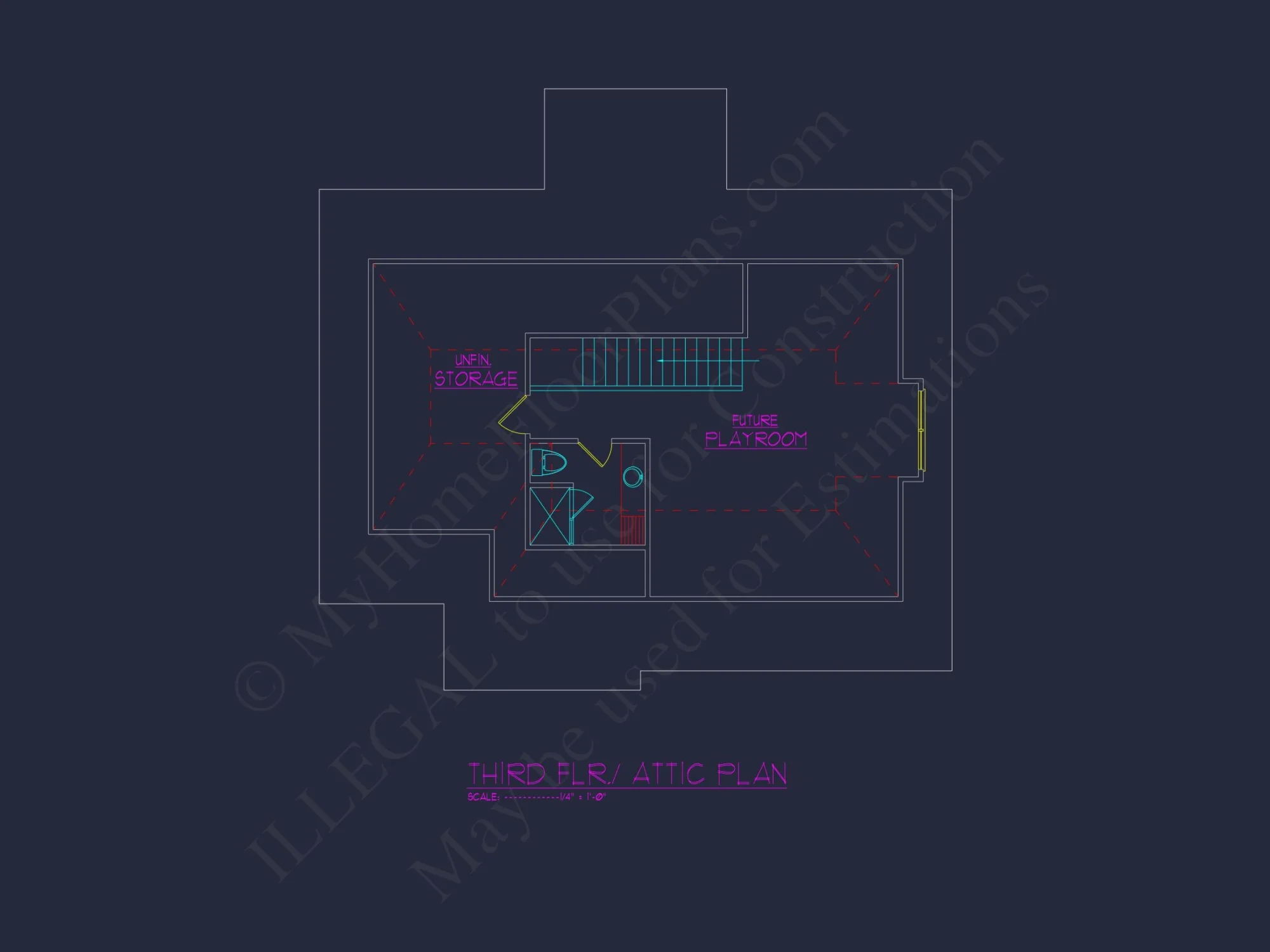 Charming 3-Story house Plan with 4 Bedrooms and Workshop