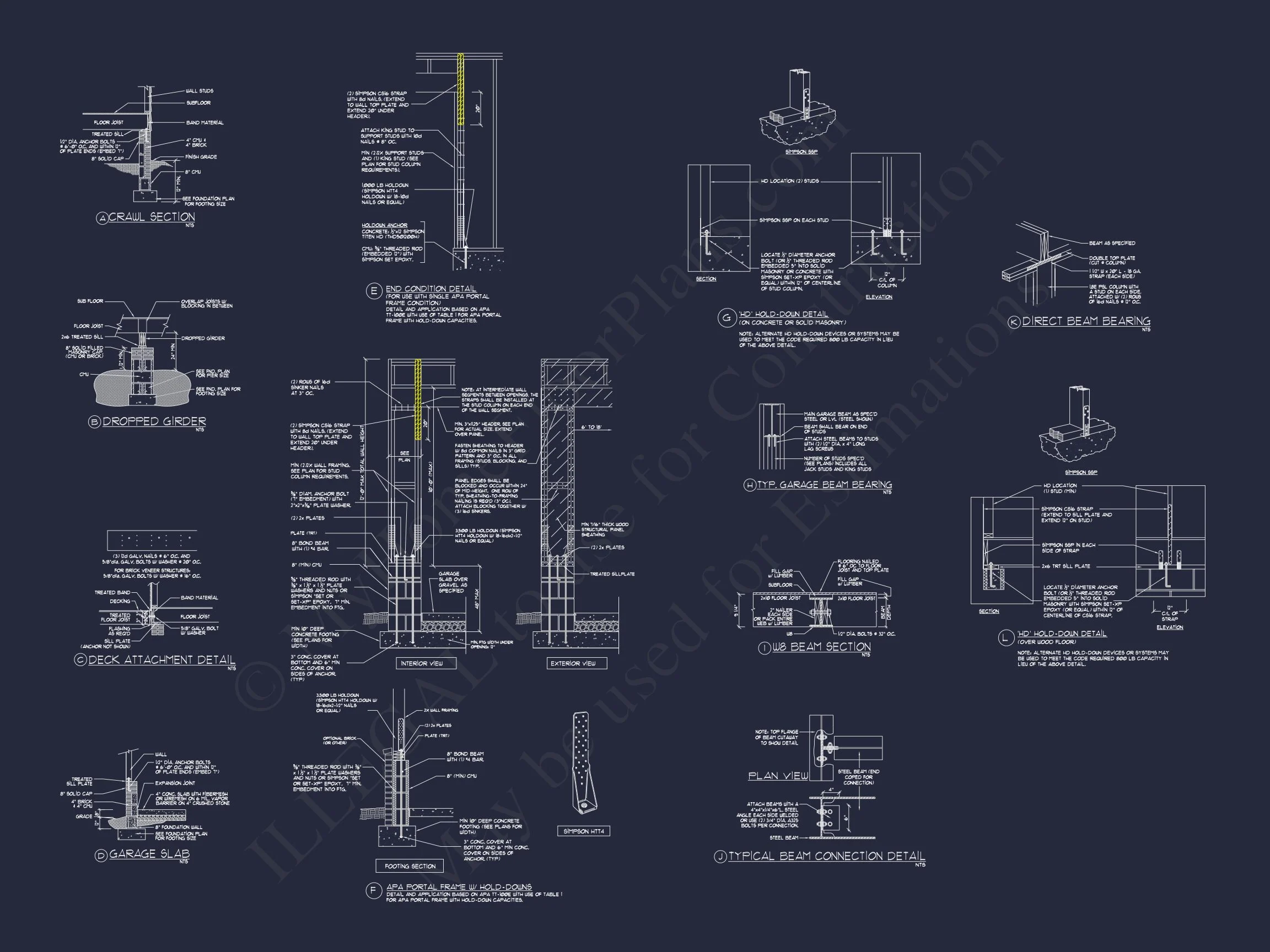 17-1304 HOUSE PLAN - Custom House Floor Plan with 4 Beds, 2.5 Stories & Garage 17 Custom house Floor Plan with 4 Beds, 2.5 Stories & Garage