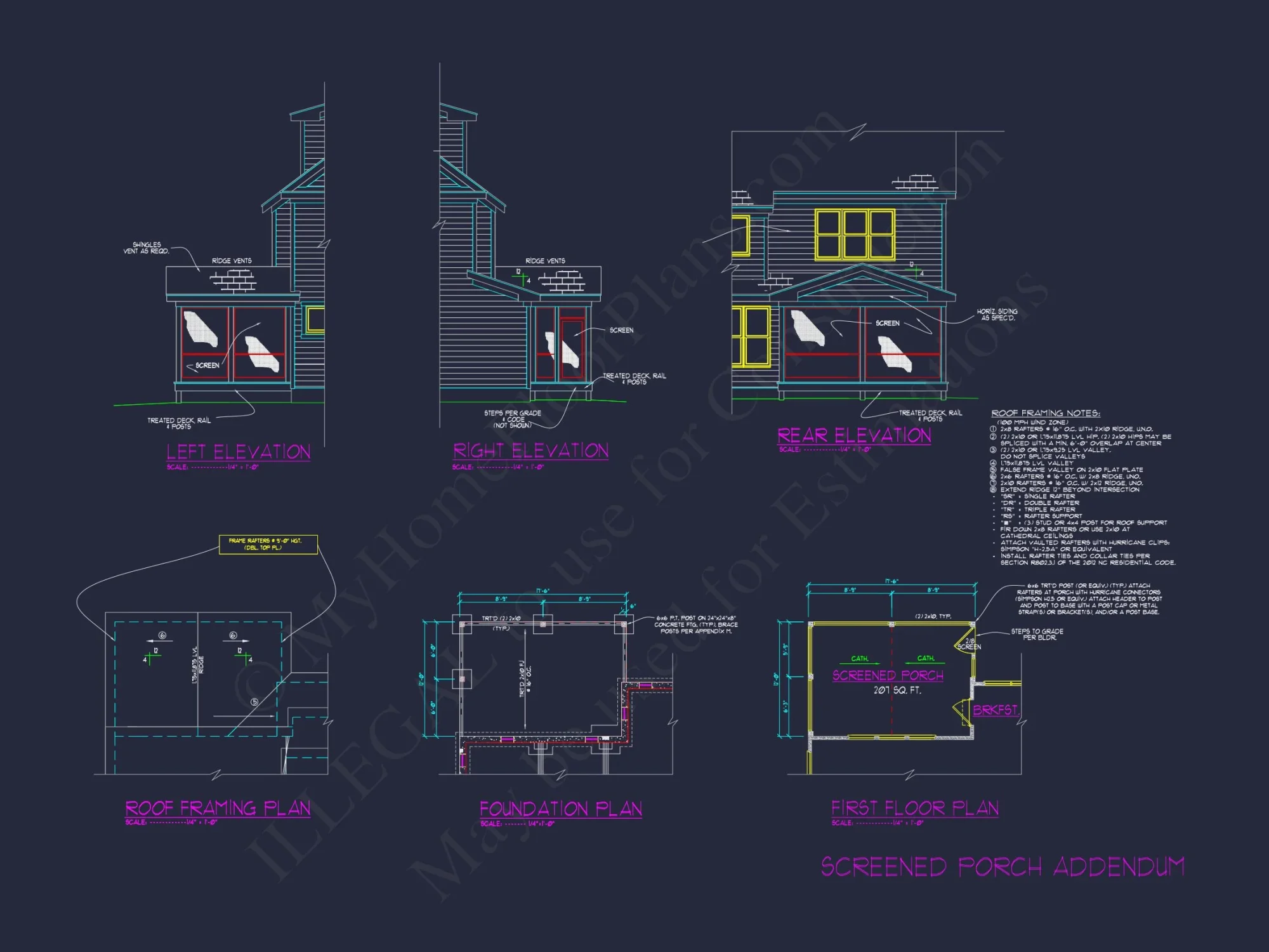 Custom house Floor Plan with 4 Beds, 2.5 Stories & Garage