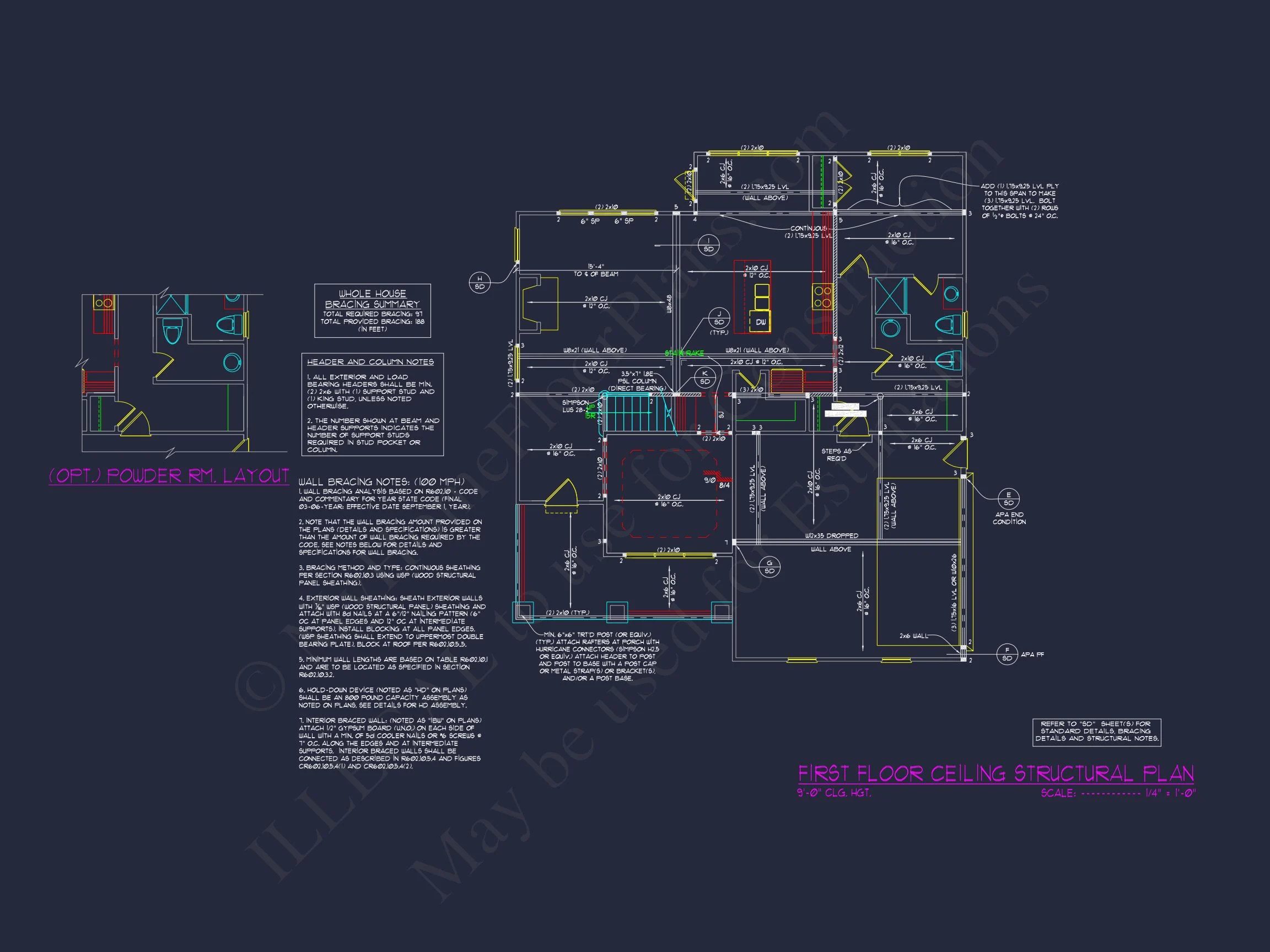 17-1304 HOUSE PLAN - Custom House Floor Plan with 4 Beds, 2.5 Stories & Garage 12 Custom house Floor Plan with 4 Beds, 2.5 Stories & Garage
