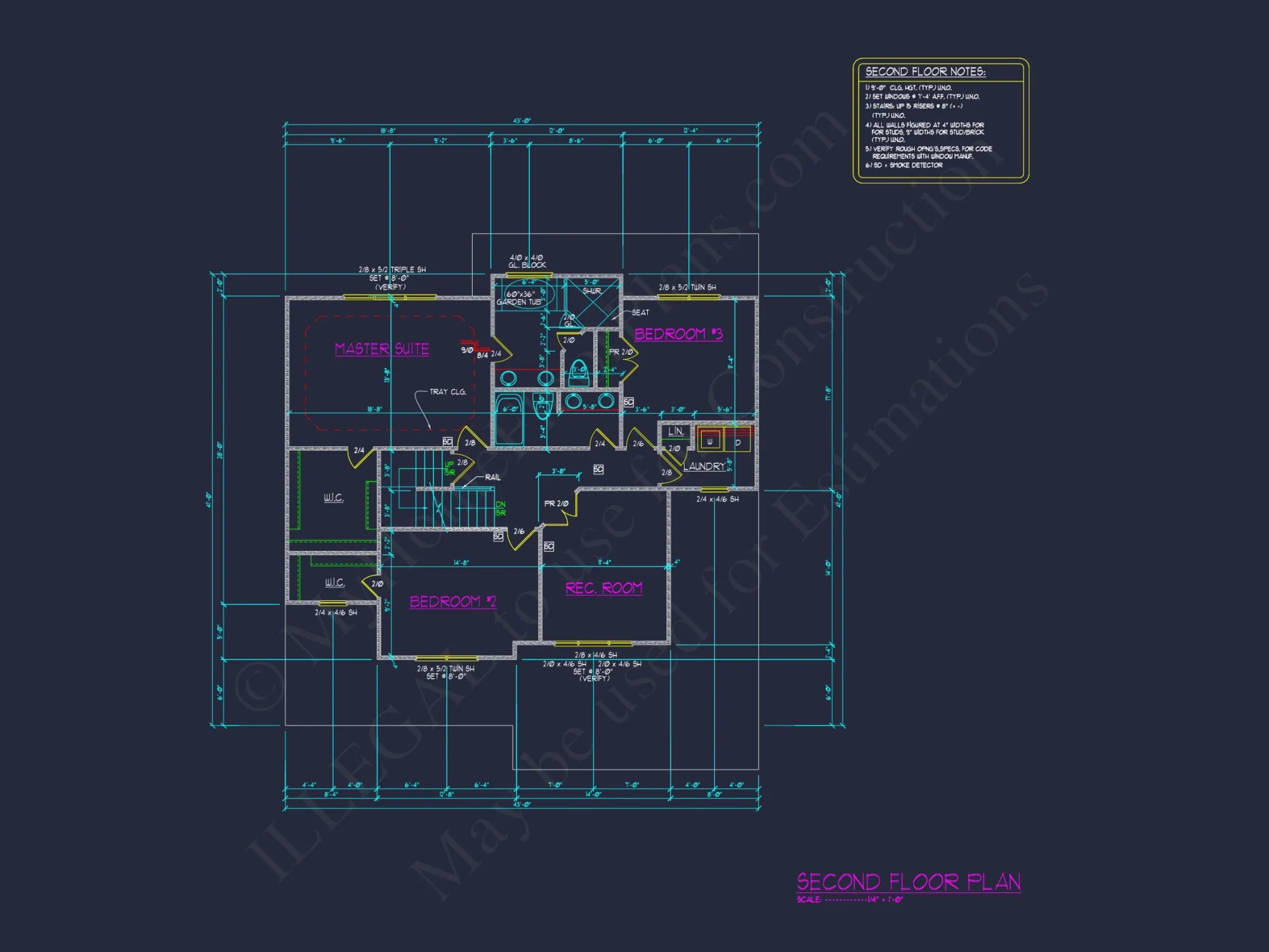 Custom house Floor Plan with 4 Beds, 2.5 Stories & Garage