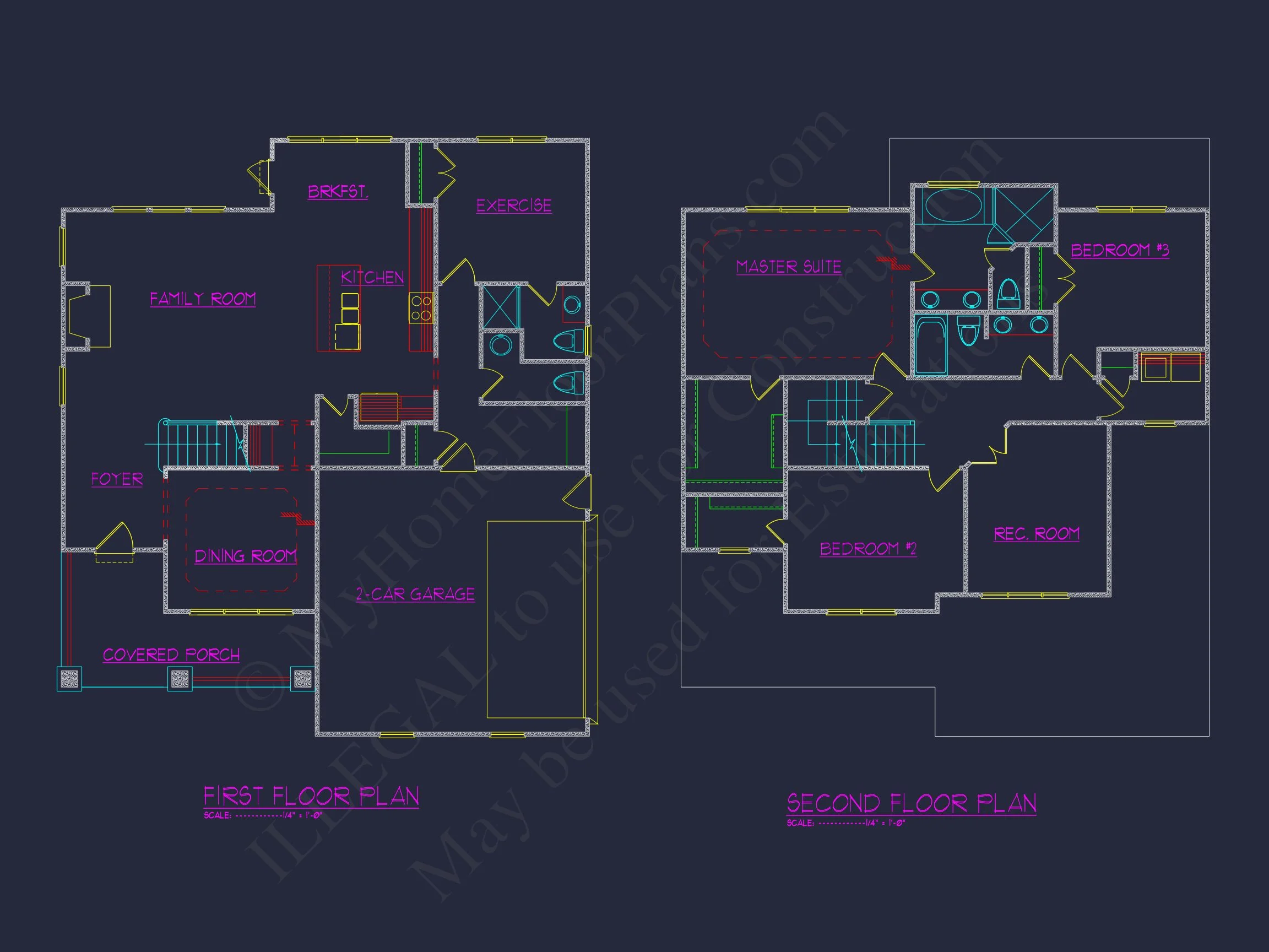 17-1304 HOUSE PLAN - Custom House Floor Plan with 4 Beds, 2.5 Stories & Garage 6 Custom house Floor Plan with 4 Beds, 2.5 Stories & Garage
