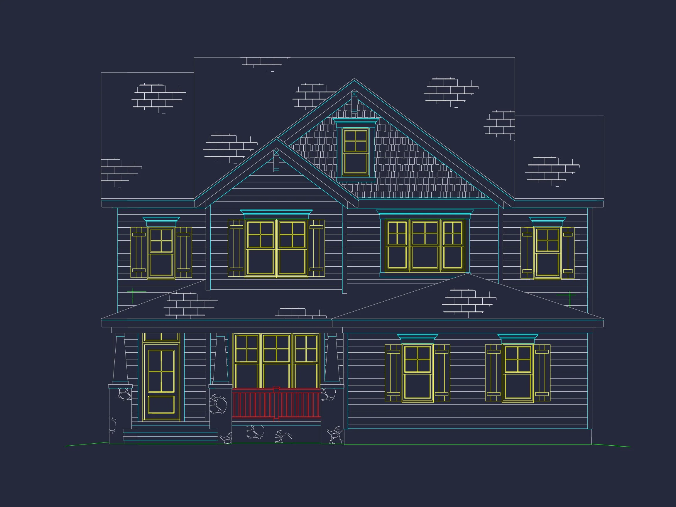 17-1304 HOUSE PLAN - Custom House Floor Plan with 4 Beds, 2.5 Stories & Garage 3 Custom house Floor Plan with 4 Beds, 2.5 Stories & Garage