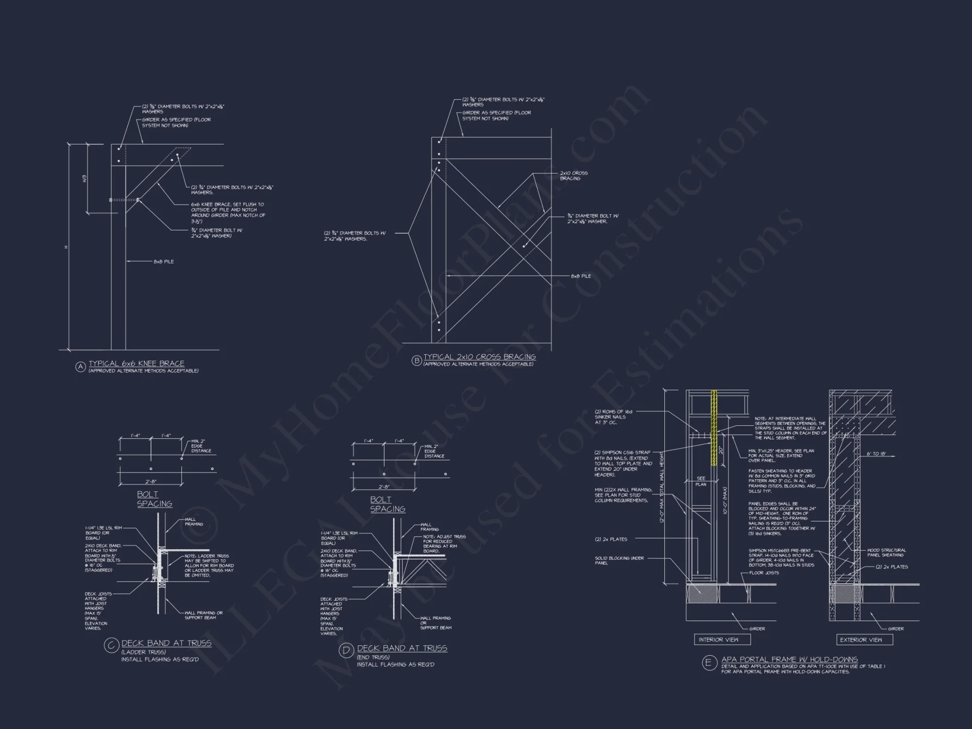 Modern Coastal house Floor Plan with Architectural Designs