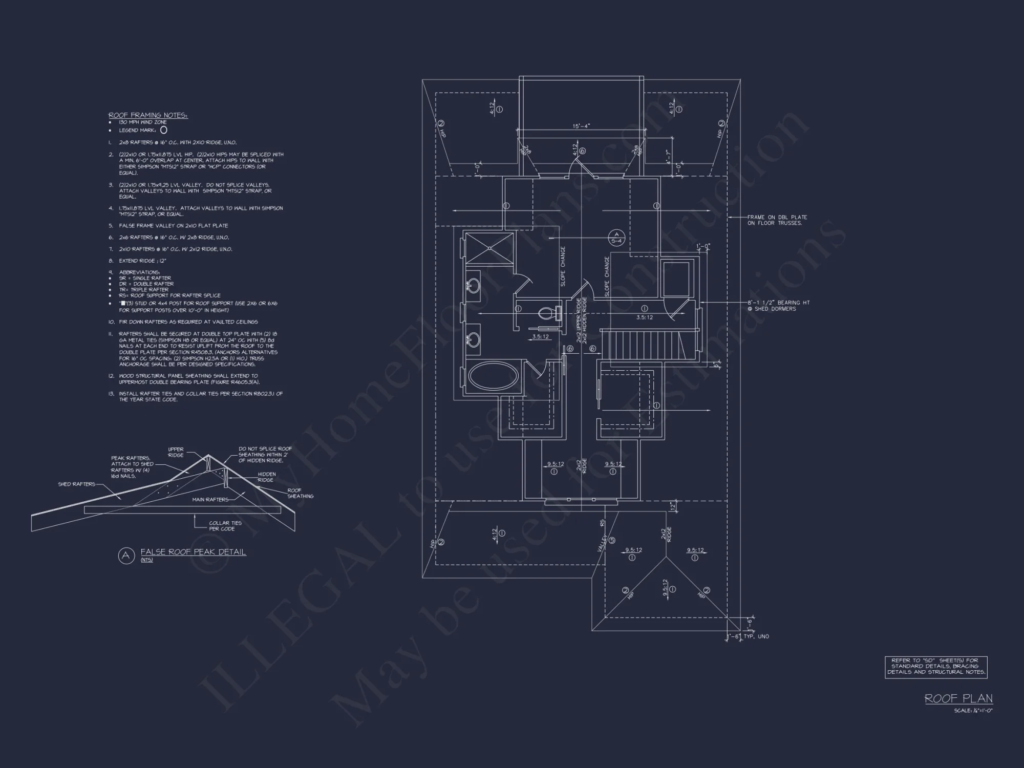 Modern Coastal house Floor Plan with Architectural Designs