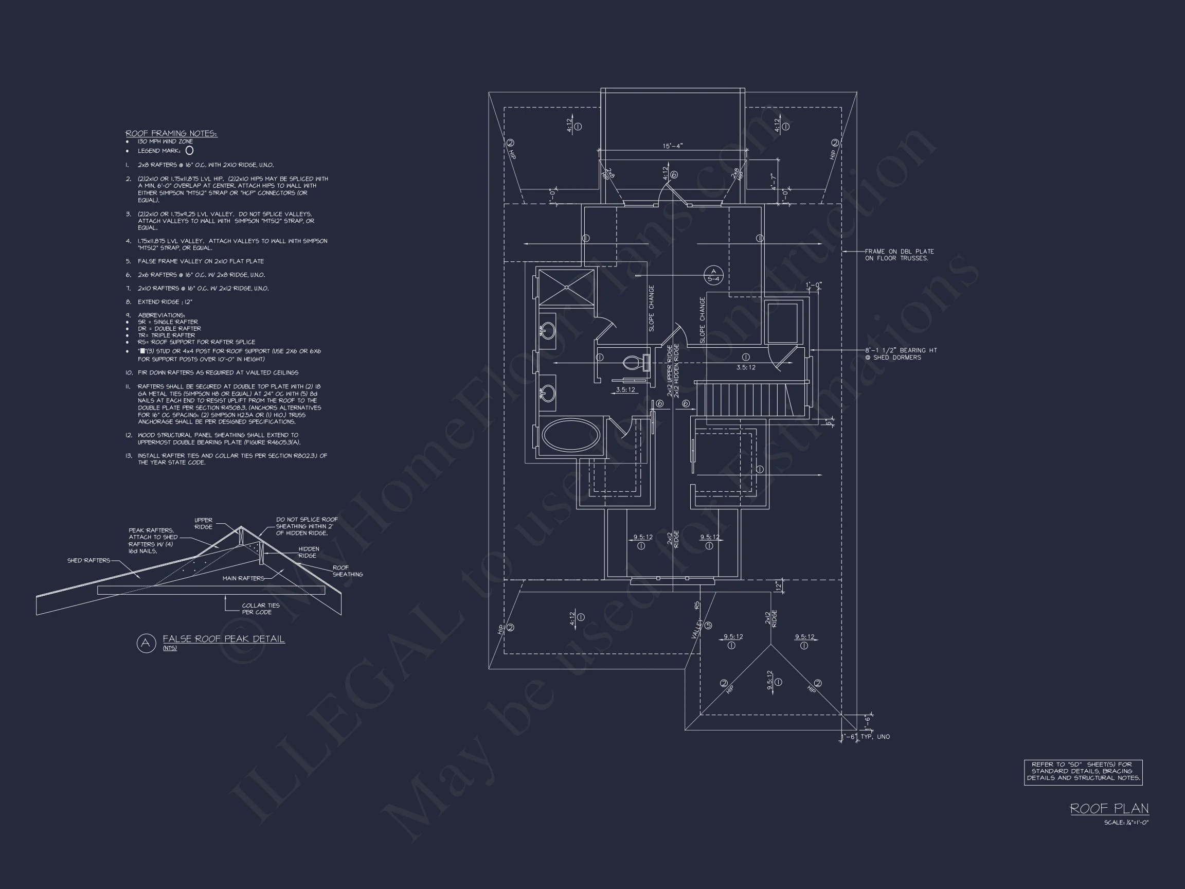 Modern Coastal house Floor Plan with Architectural Designs