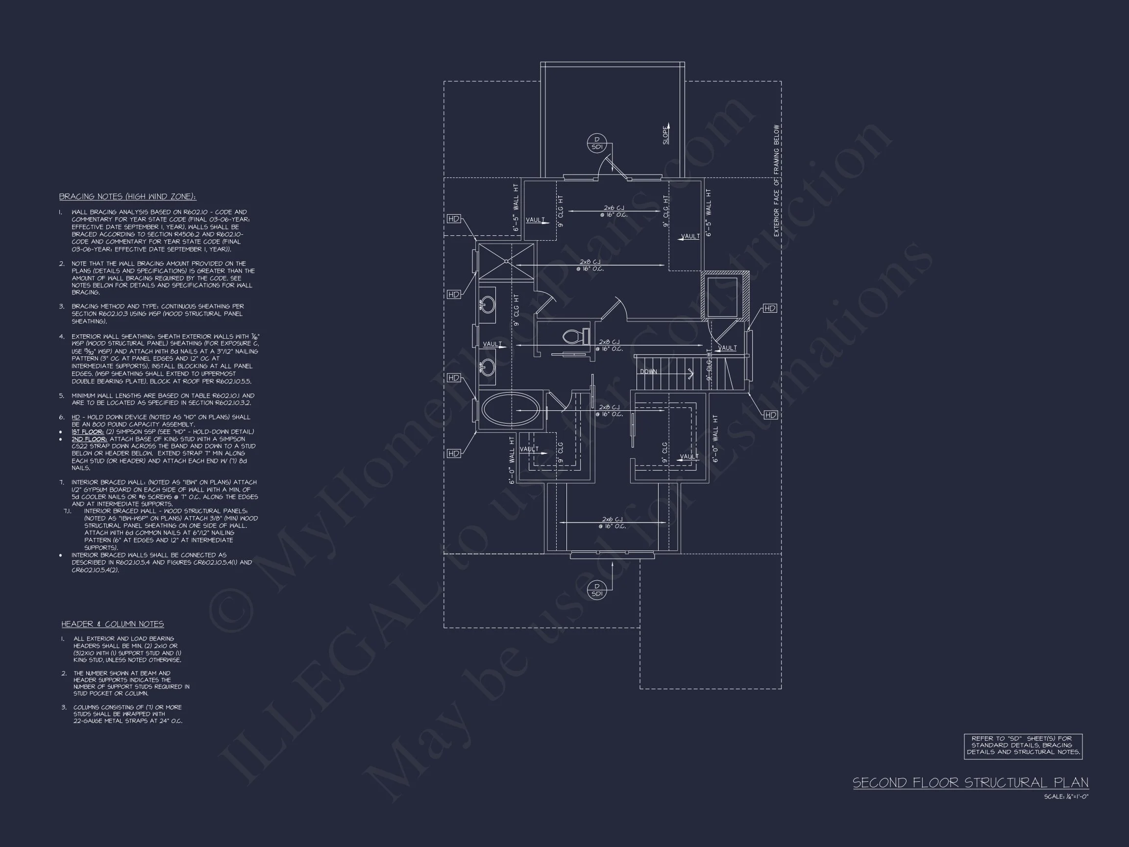 Modern Coastal house Floor Plan with Architectural Designs