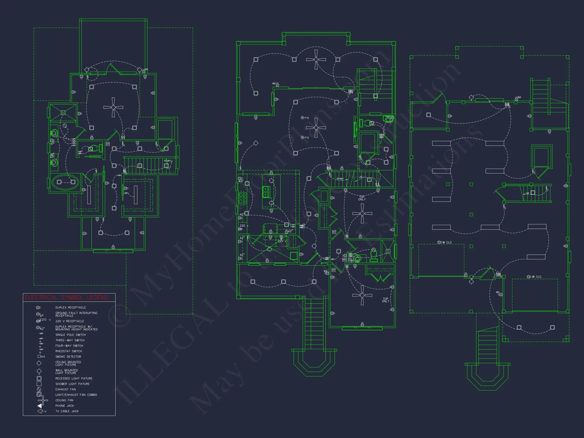 Modern Coastal house Floor Plan with Architectural Designs
