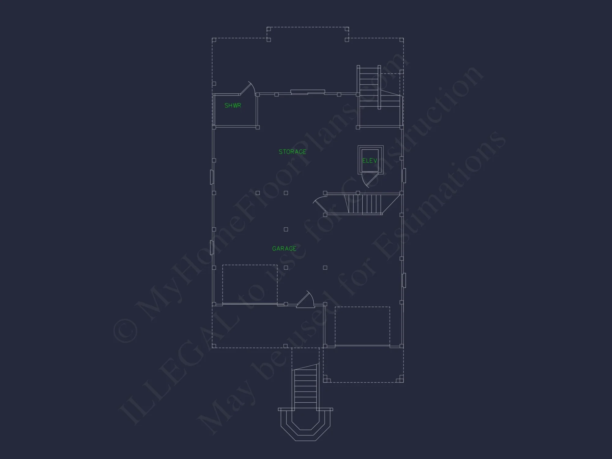 Modern Coastal house Floor Plan with Architectural Designs