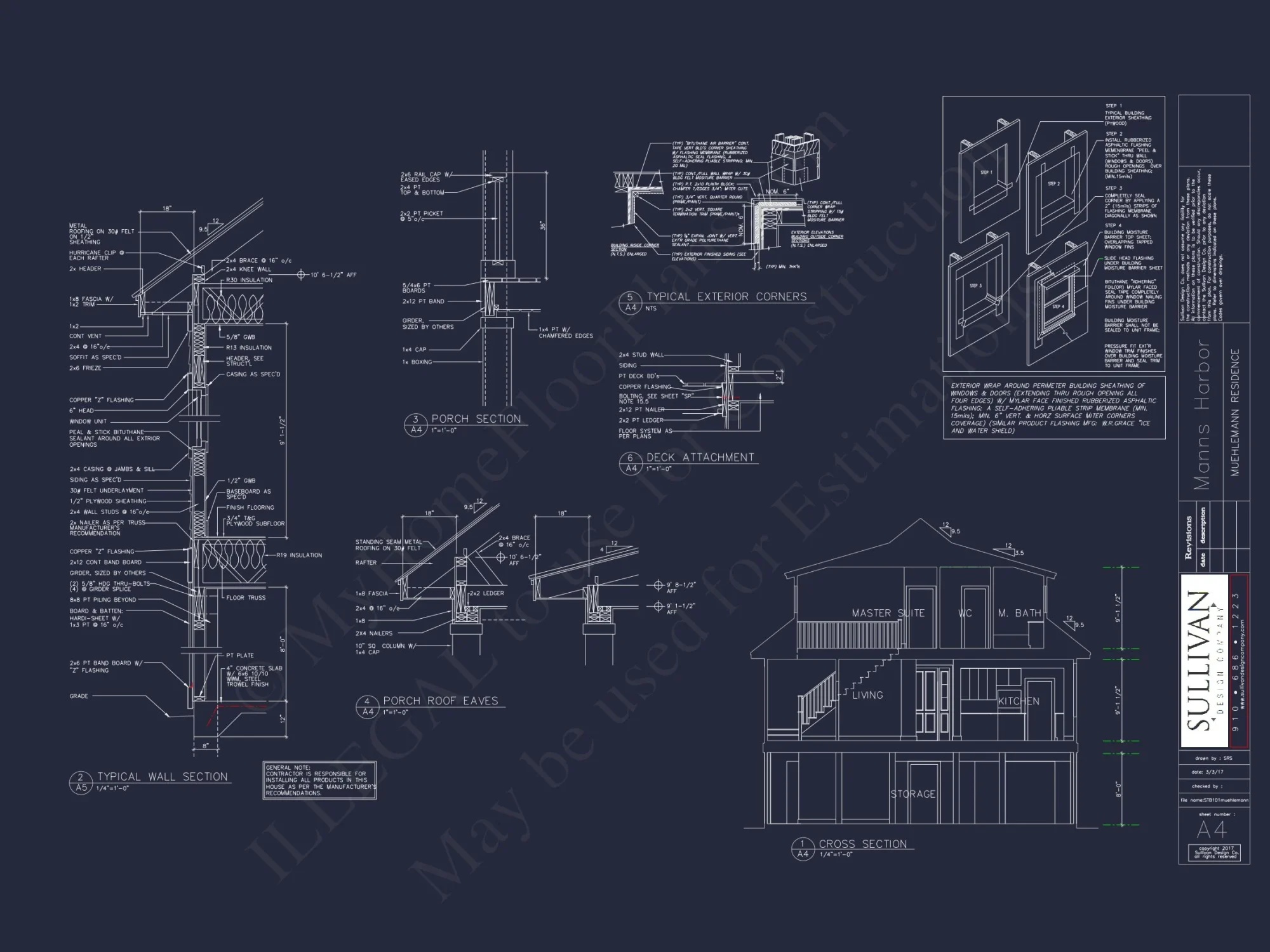 Modern Coastal house Floor Plan with Architectural Designs