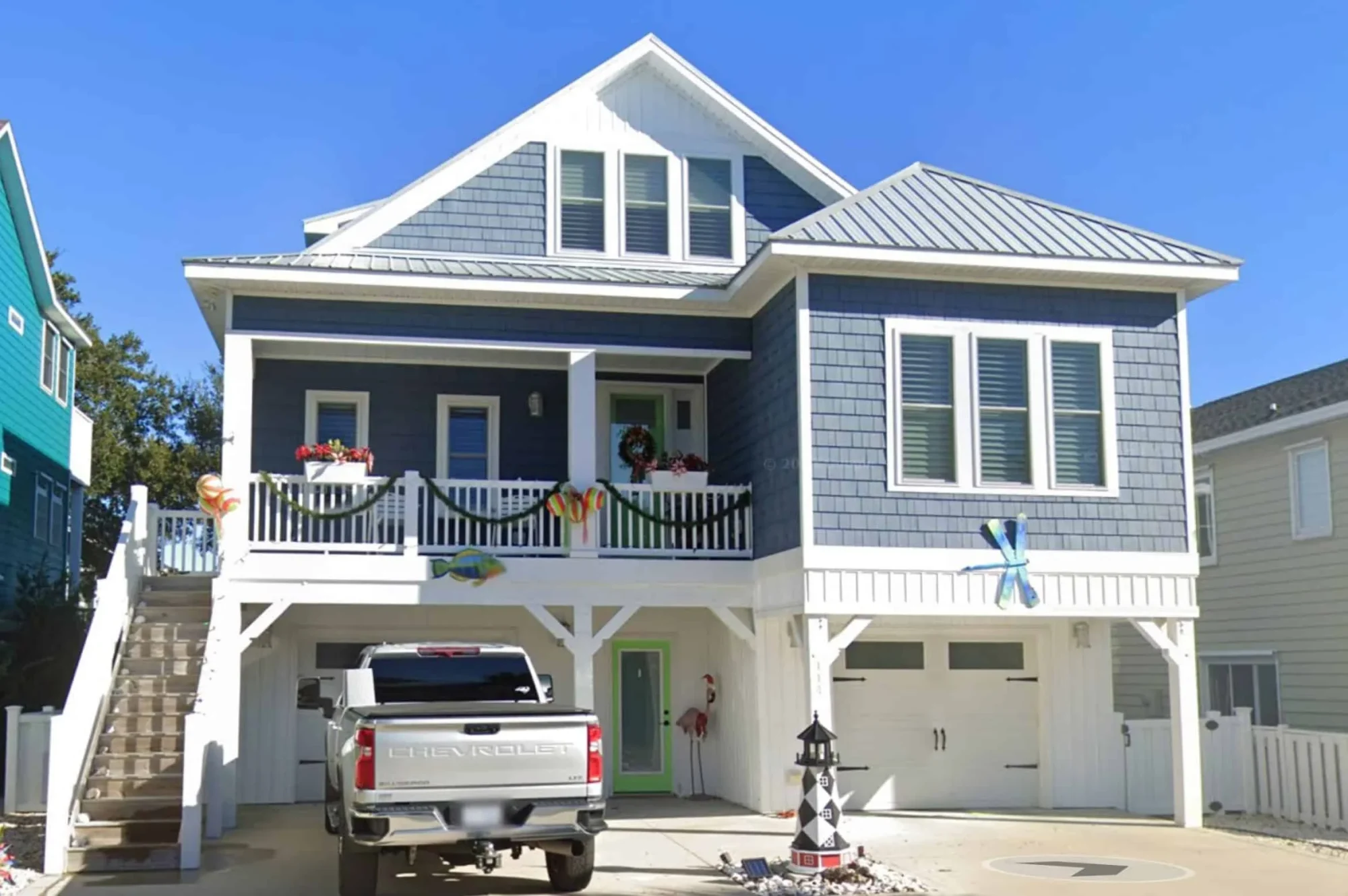 Modern Coastal house Floor Plan with Architectural Designs