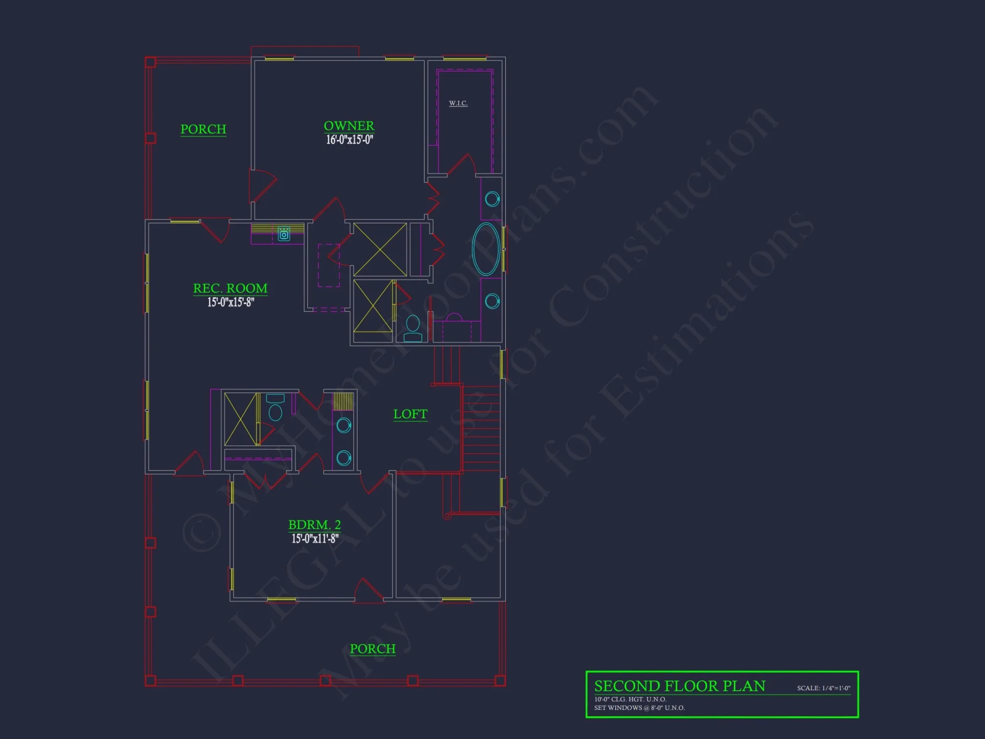Southern Colonial Farmhouse house Plan with Detailed CAD Designs