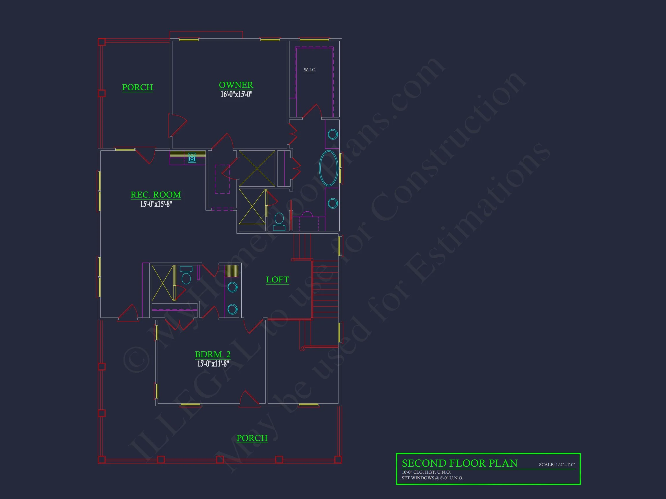 Southern Colonial Farmhouse house Plan with Detailed CAD Designs