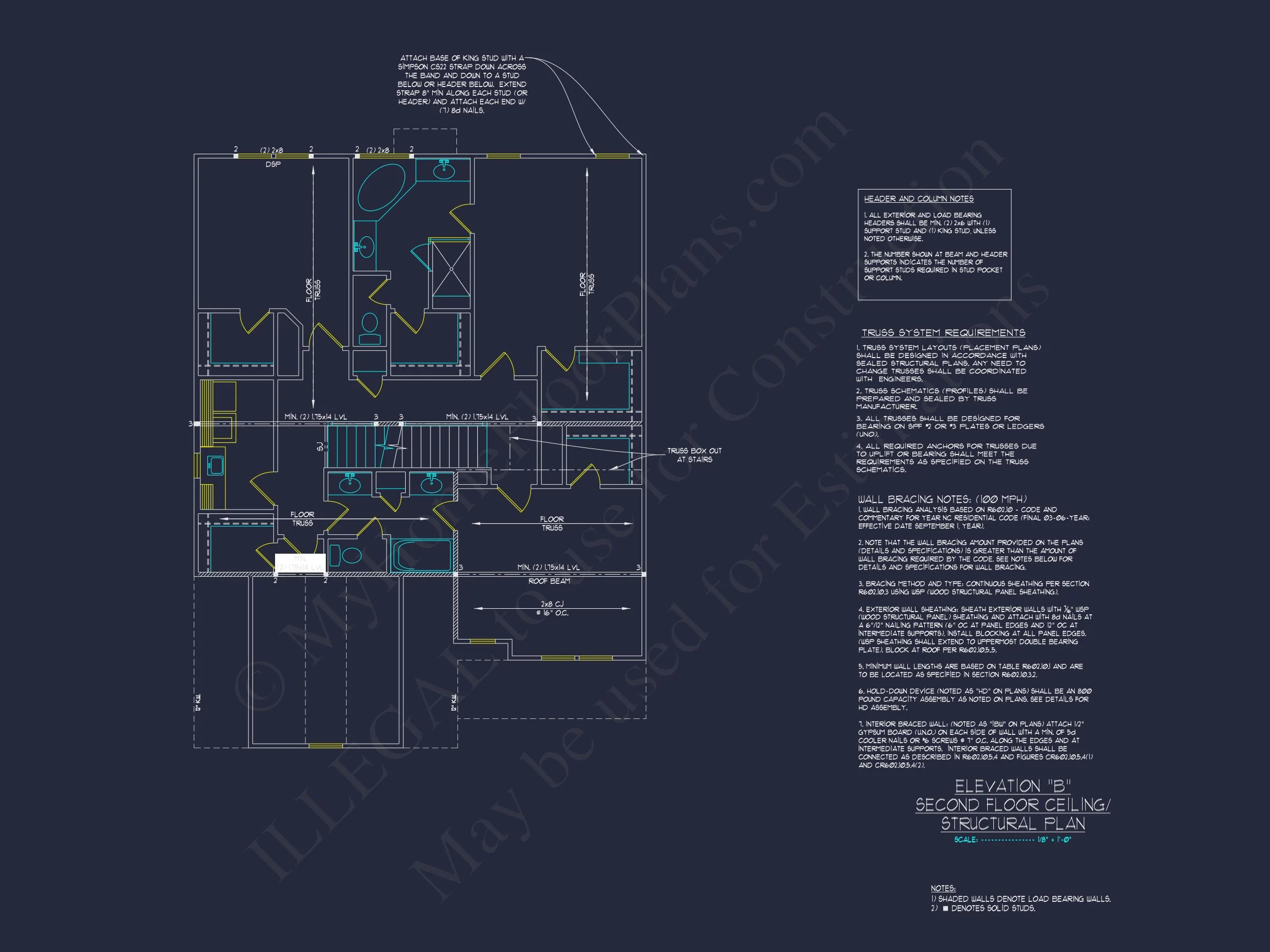 17-1135 HOUSE PLAN - Modern House Plan with Upstairs Bedrooms & Open Floor Design 17 Modern house Plan with Upstairs Bedrooms & Open Floor Design