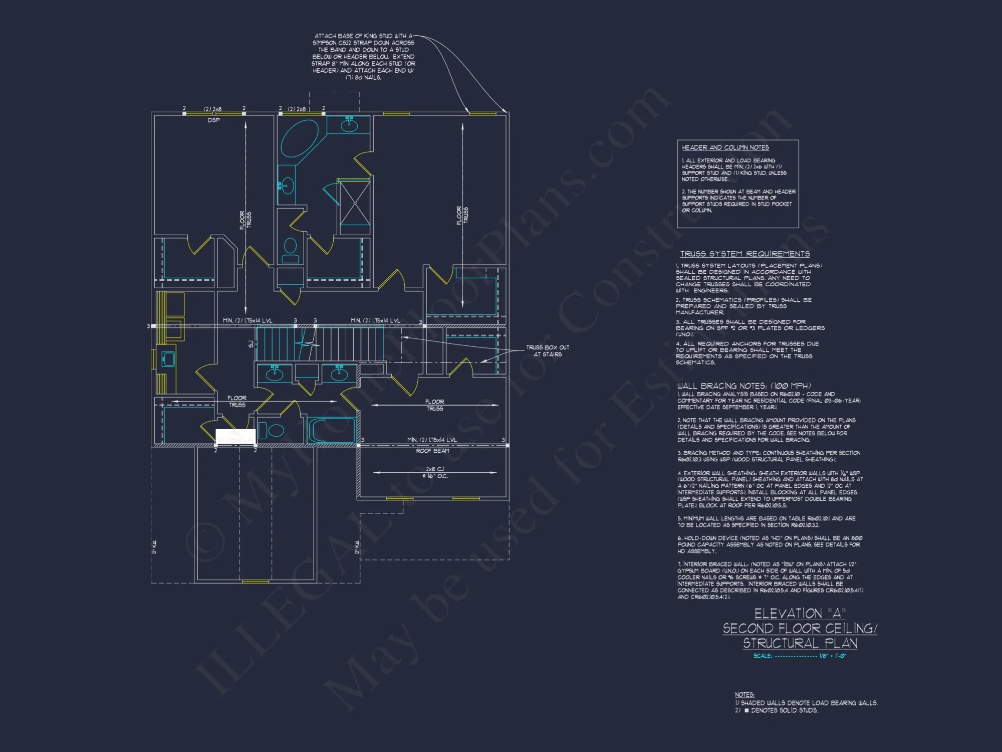 Modern house Plan with Upstairs Bedrooms & Open Floor Design