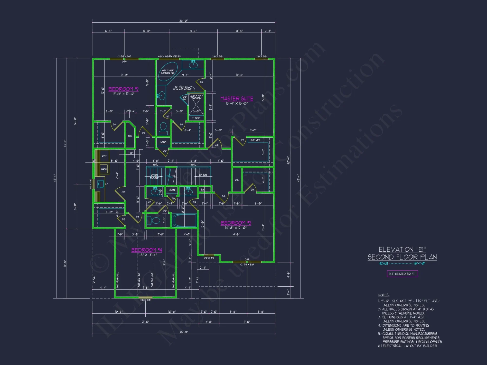 Modern house Plan with Upstairs Bedrooms & Open Floor Design