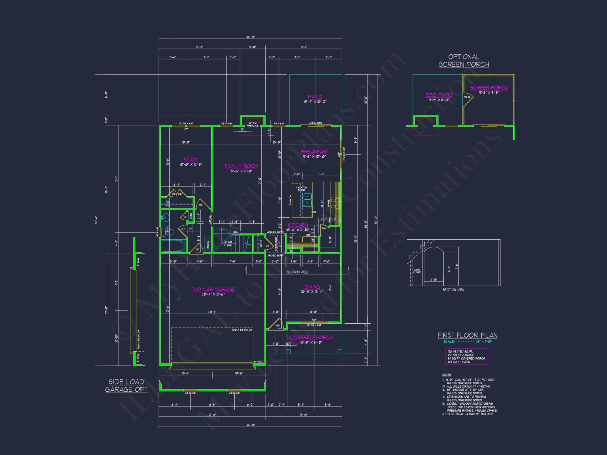 Modern house Plan with Upstairs Bedrooms & Open Floor Design