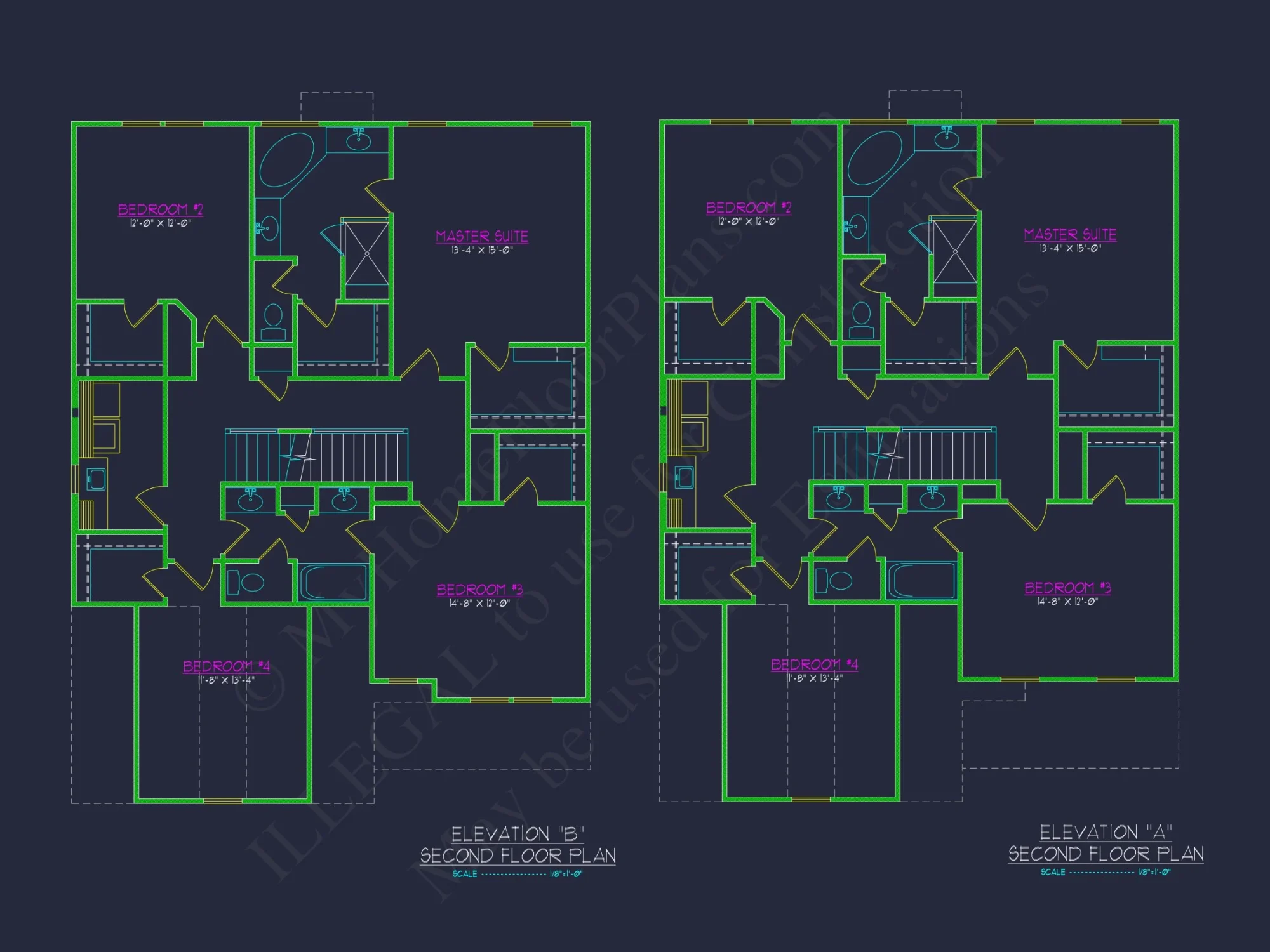 Modern house Plan with Upstairs Bedrooms & Open Floor Design