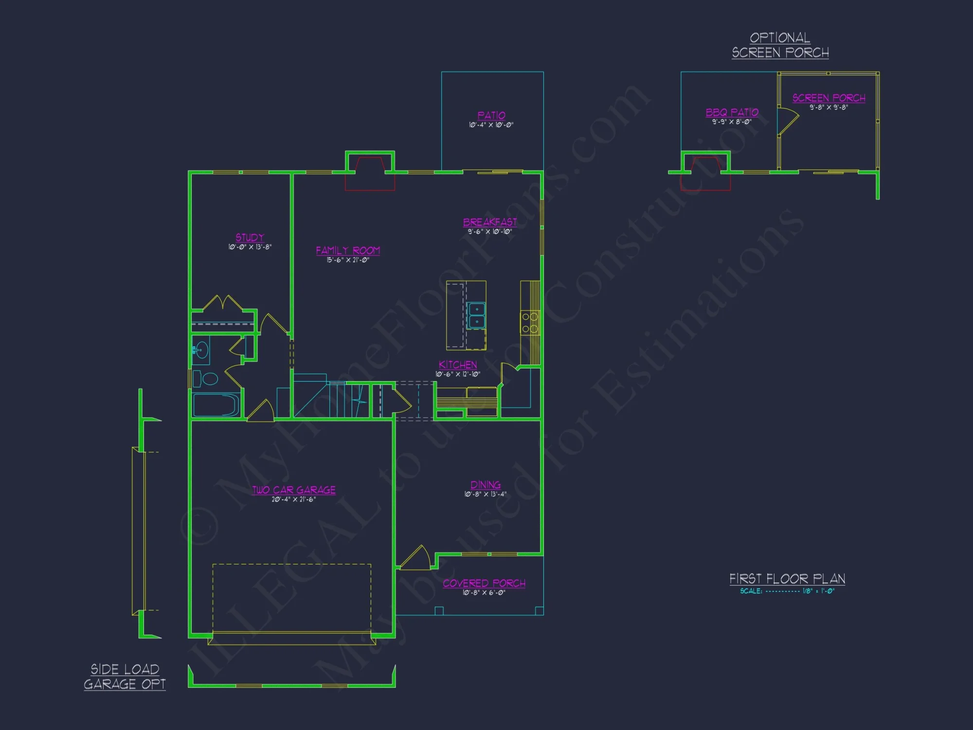 Modern house Plan with Upstairs Bedrooms & Open Floor Design