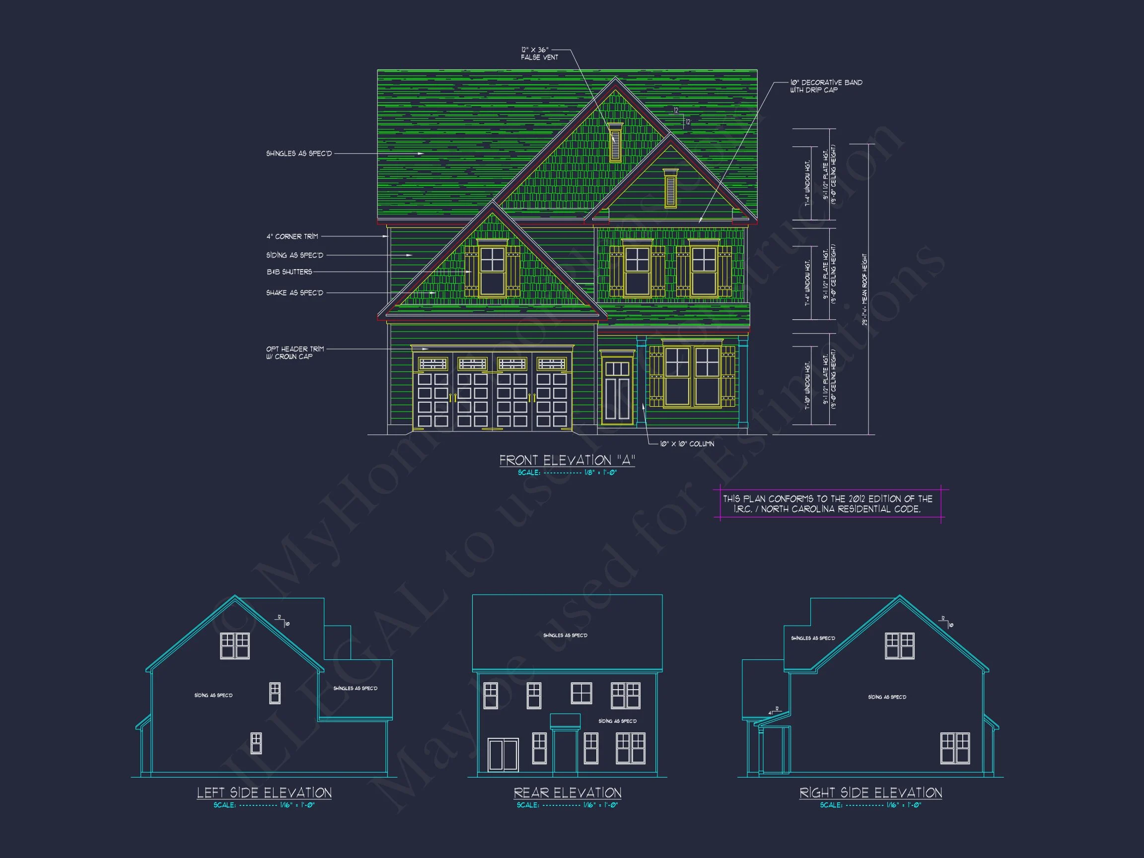 17-1135 HOUSE PLAN - Modern House Plan with Upstairs Bedrooms & Open Floor Design 4 Modern house Plan with Upstairs Bedrooms & Open Floor Design