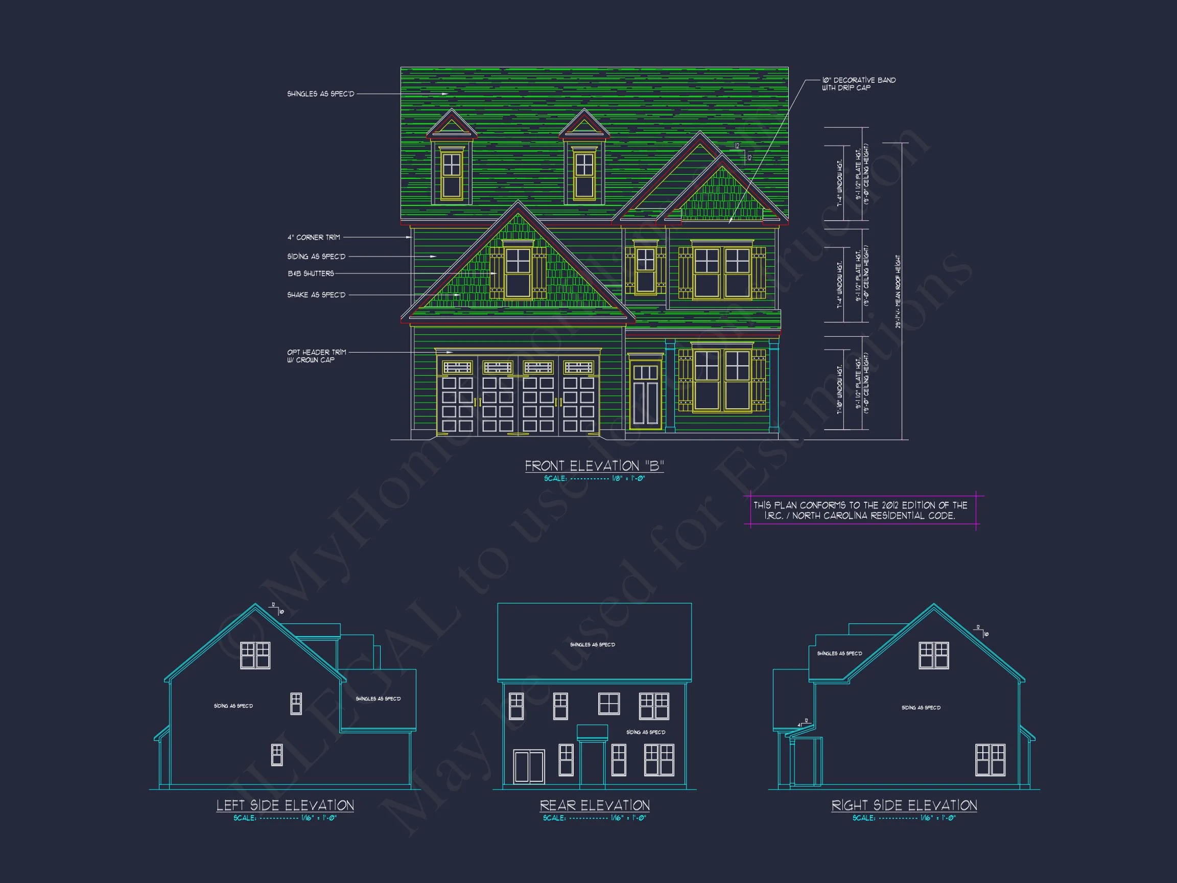 17-1135 HOUSE PLAN - Modern House Plan with Upstairs Bedrooms & Open Floor Design 3 Modern house Plan with Upstairs Bedrooms & Open Floor Design